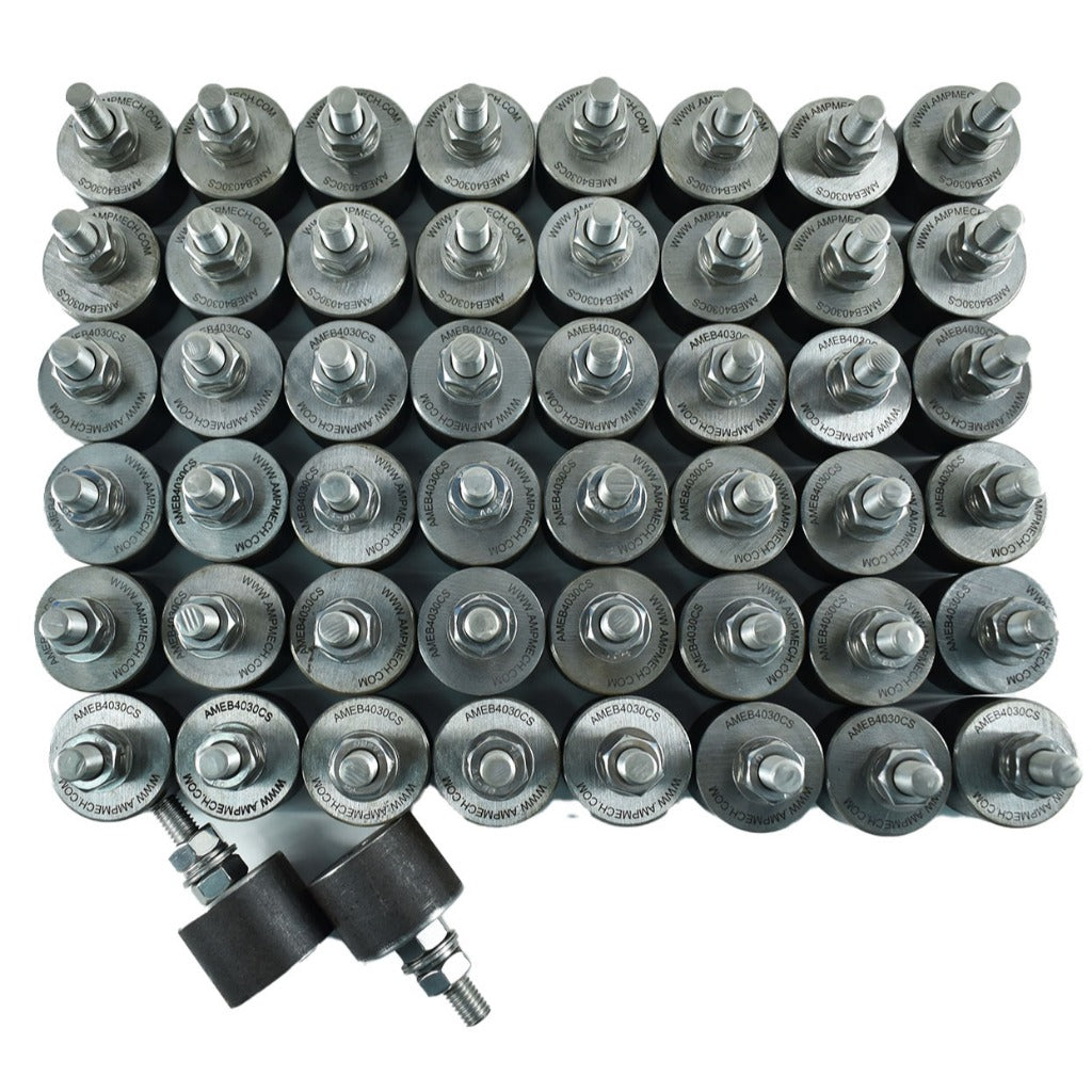 AMEB EARTHING BOSS, CARBON STEEL/ STAINLESS STEEL, 30MM x 40MMø (10SETS)