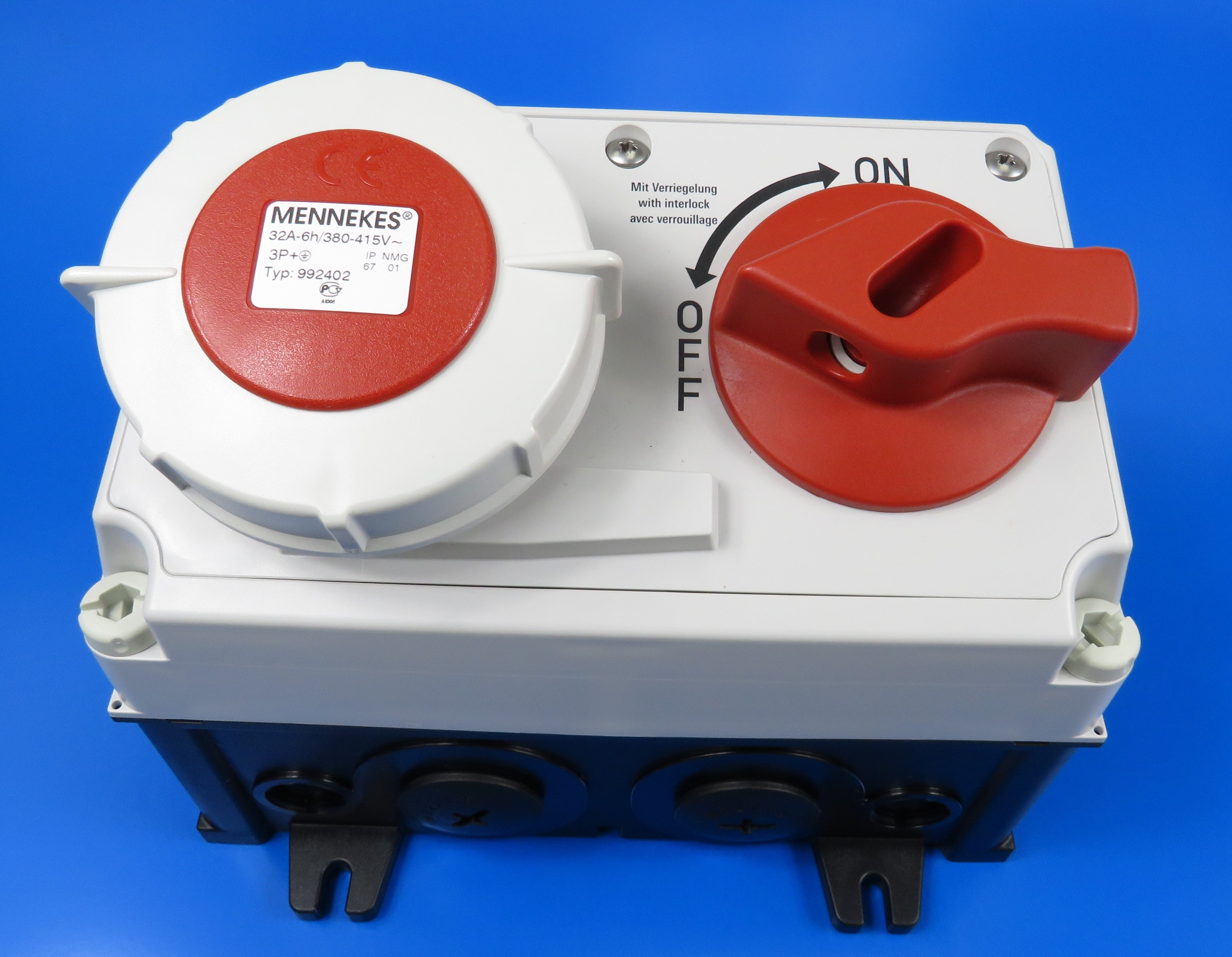 MENNEKES RECEPTACLE 7607/ 7634; BERTUIS, TERMINAL SKRU, 16A-5P-415V, IP44 / 32A-4P-415V, IP67