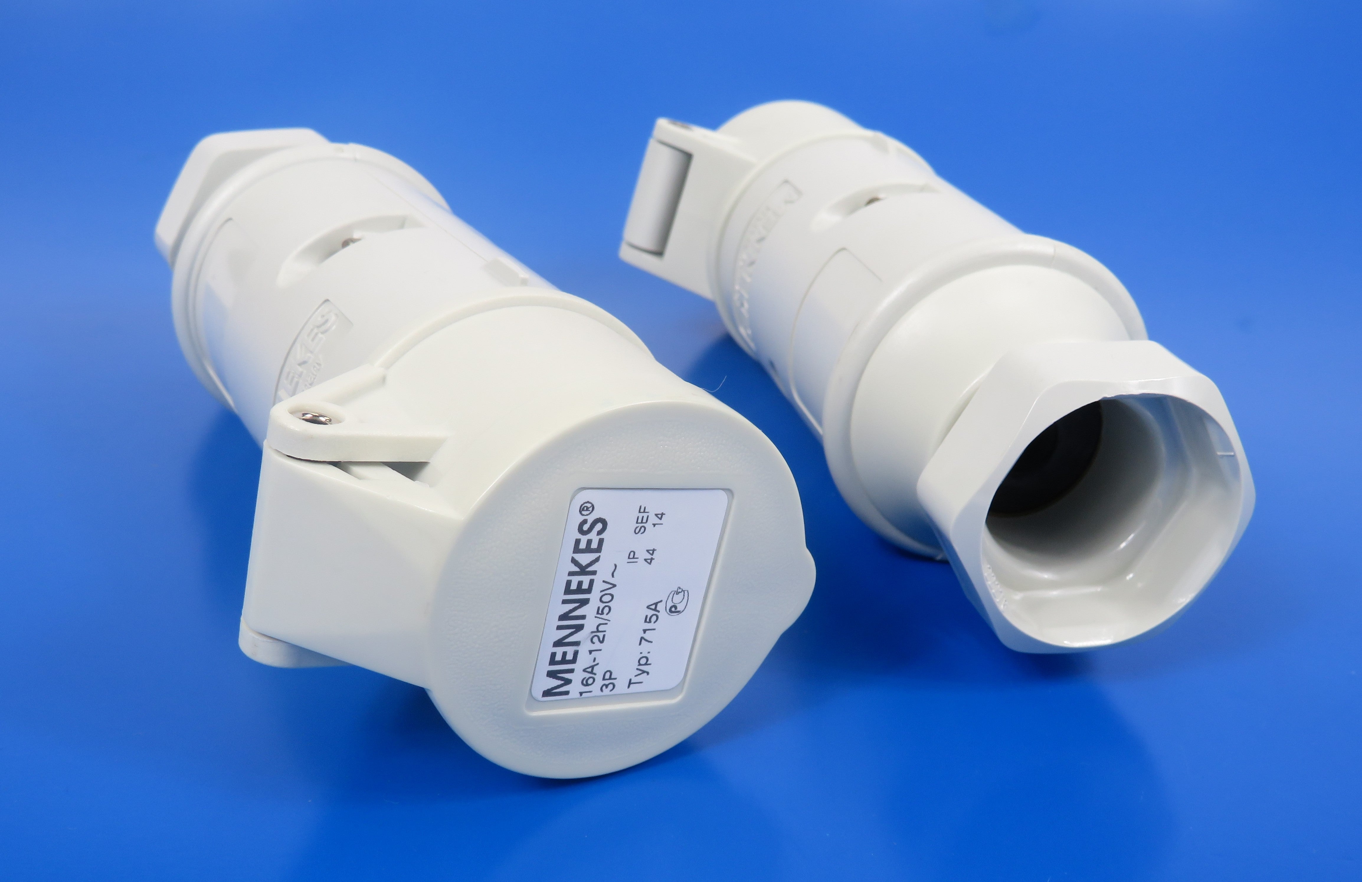 MENNEKES CONNECTOR 714/ 715; SCREW TERMINALS, 16A-3P, 20-25V/ 16A-3P-50V, IP44