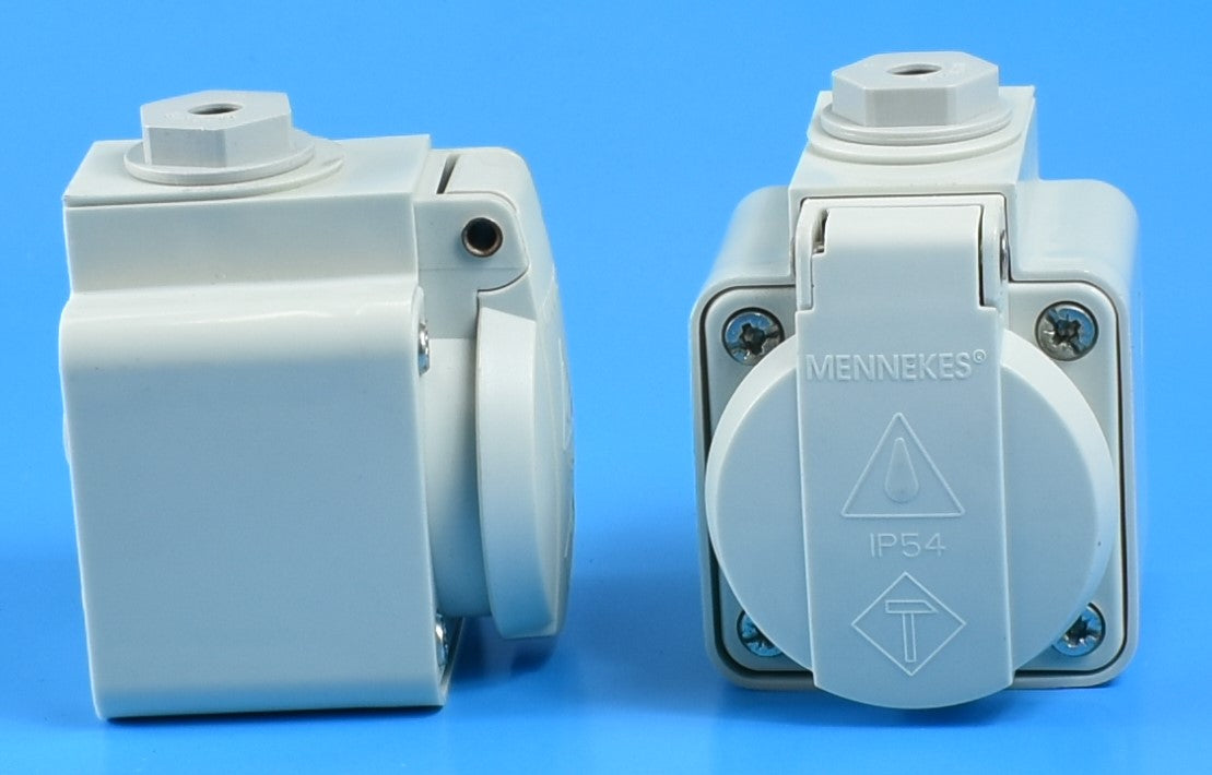 Mennekes 插座 10081,壁挂式,16A-2P+E,230V,IP44
