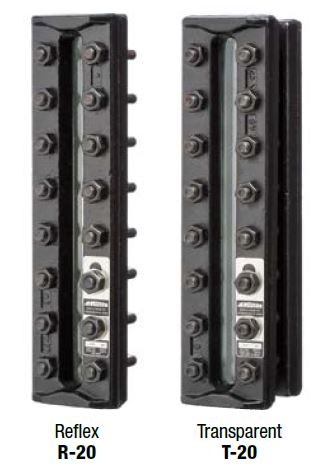 CLARK RELIANCE 透明/反射液位计,焊接垫类型,39T20CS/ 39RW20CS/ 39RW20SS