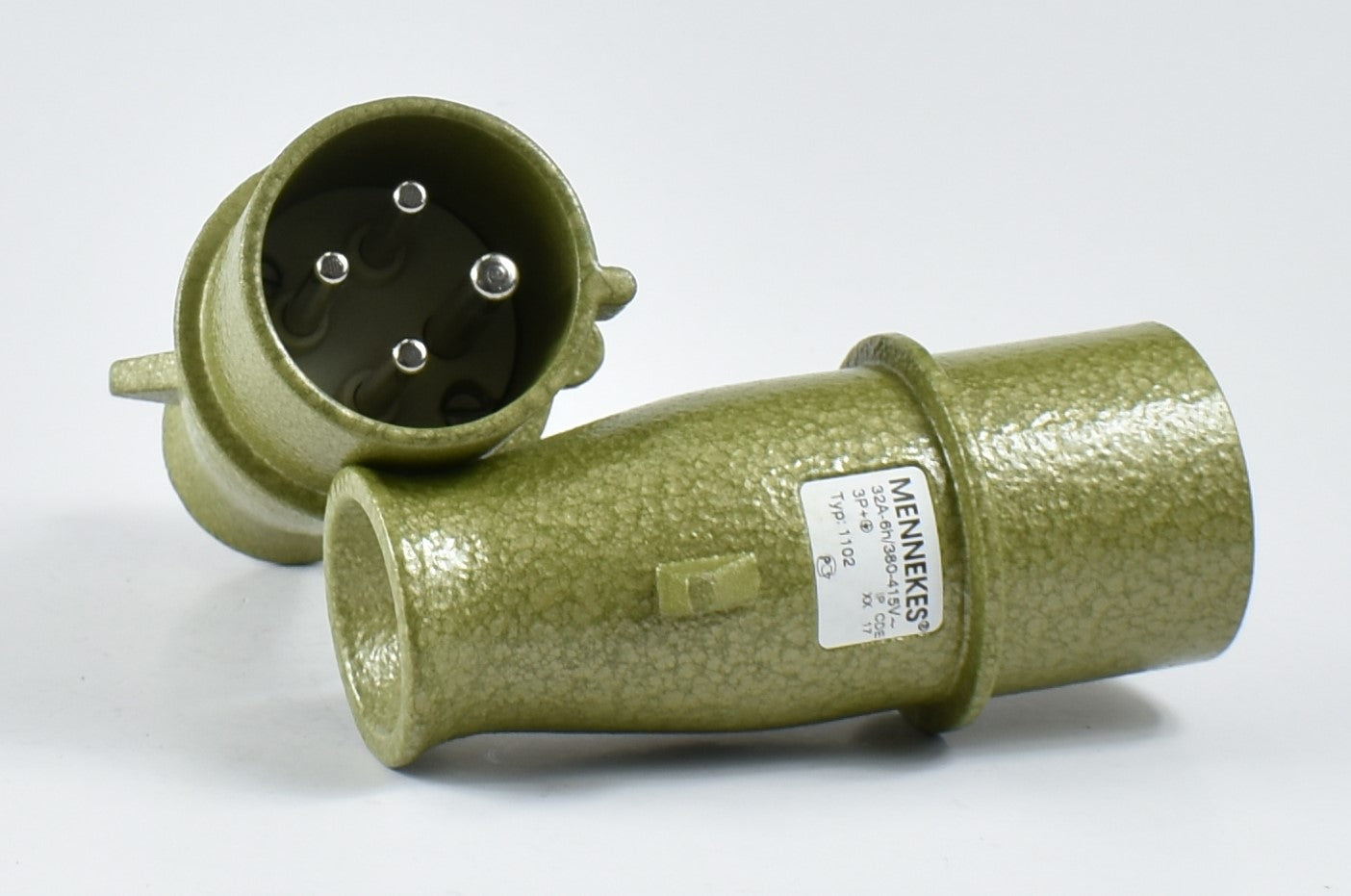 曼奈克斯 CEE 插头 1102;轻质合金,32A-4P-415V