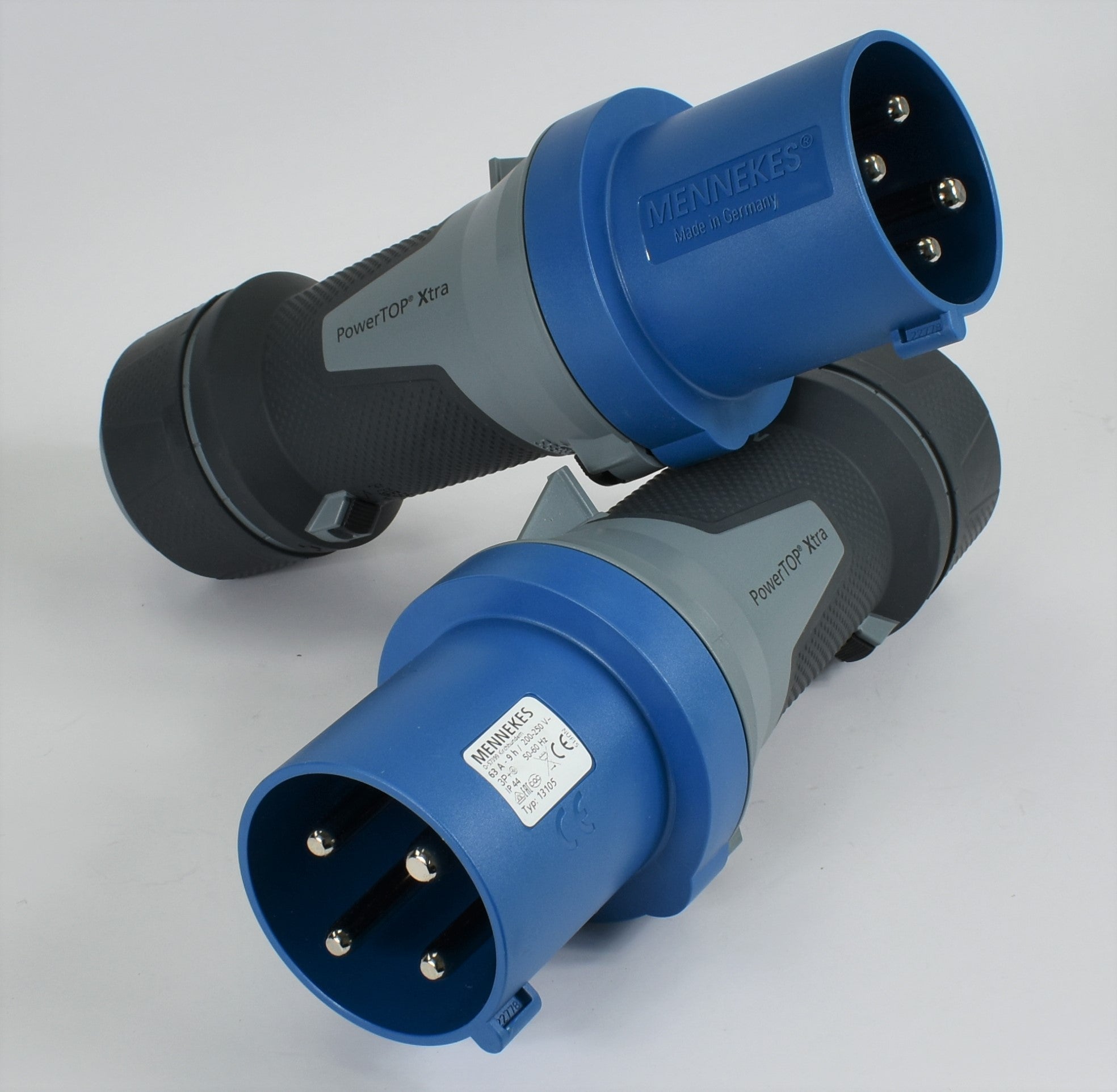 Mennekes 插头 13102/ 13105/ 13106,POWER TOP XTRA,63A-3P-230V/ 63A-4P-230V/ 63A-4P-415V,IP44