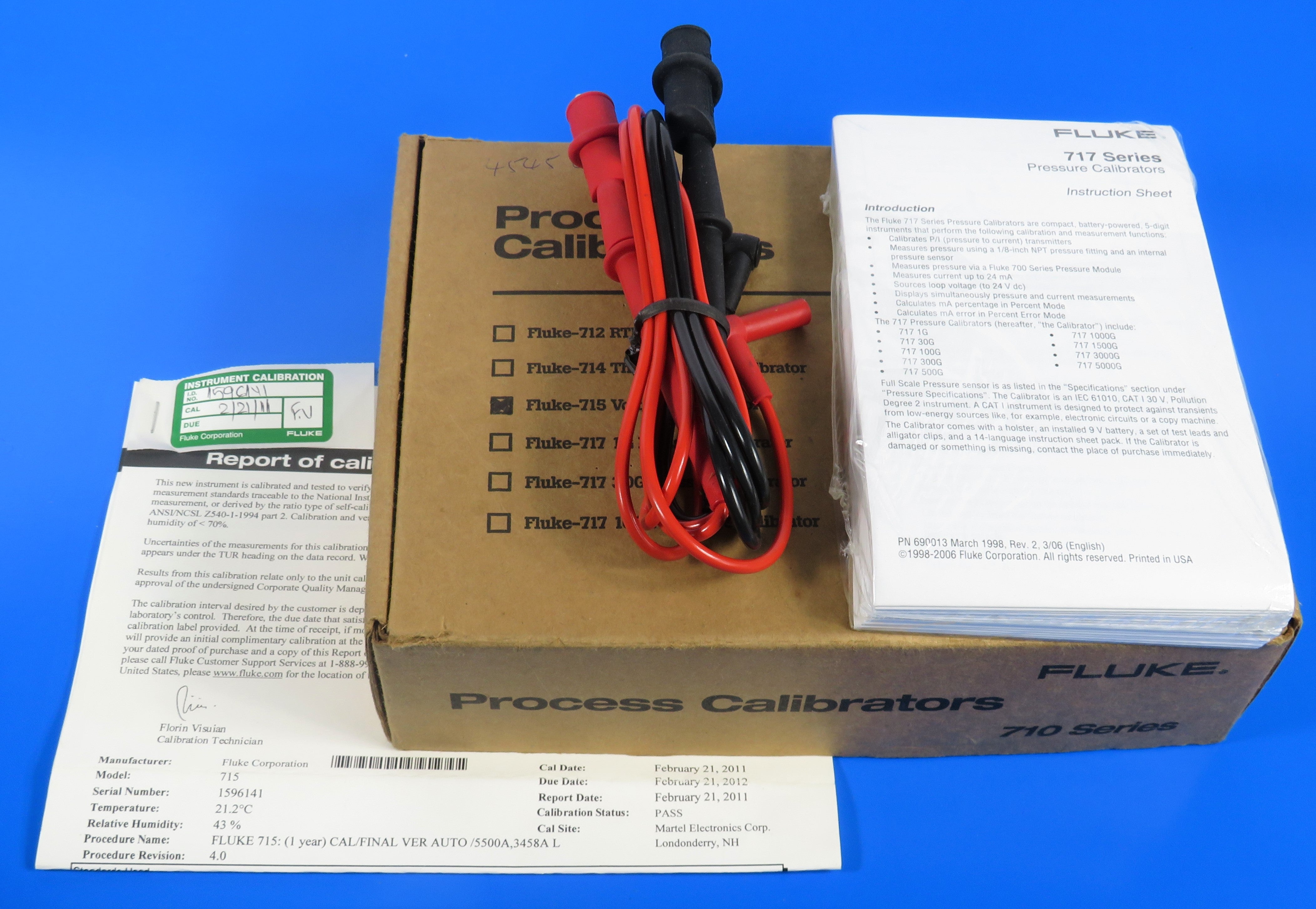 FLUKE-715 KALIBRATOR ARUS & VOLTAN LOOP, VOLT/mA - TAWARAN ISTIMEWA STOK TERHAD