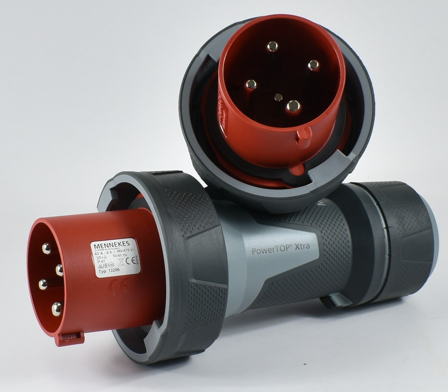 MENNEKES PLUG 13206; POWER TOP XTRA, 63A-4P-415V, IP67