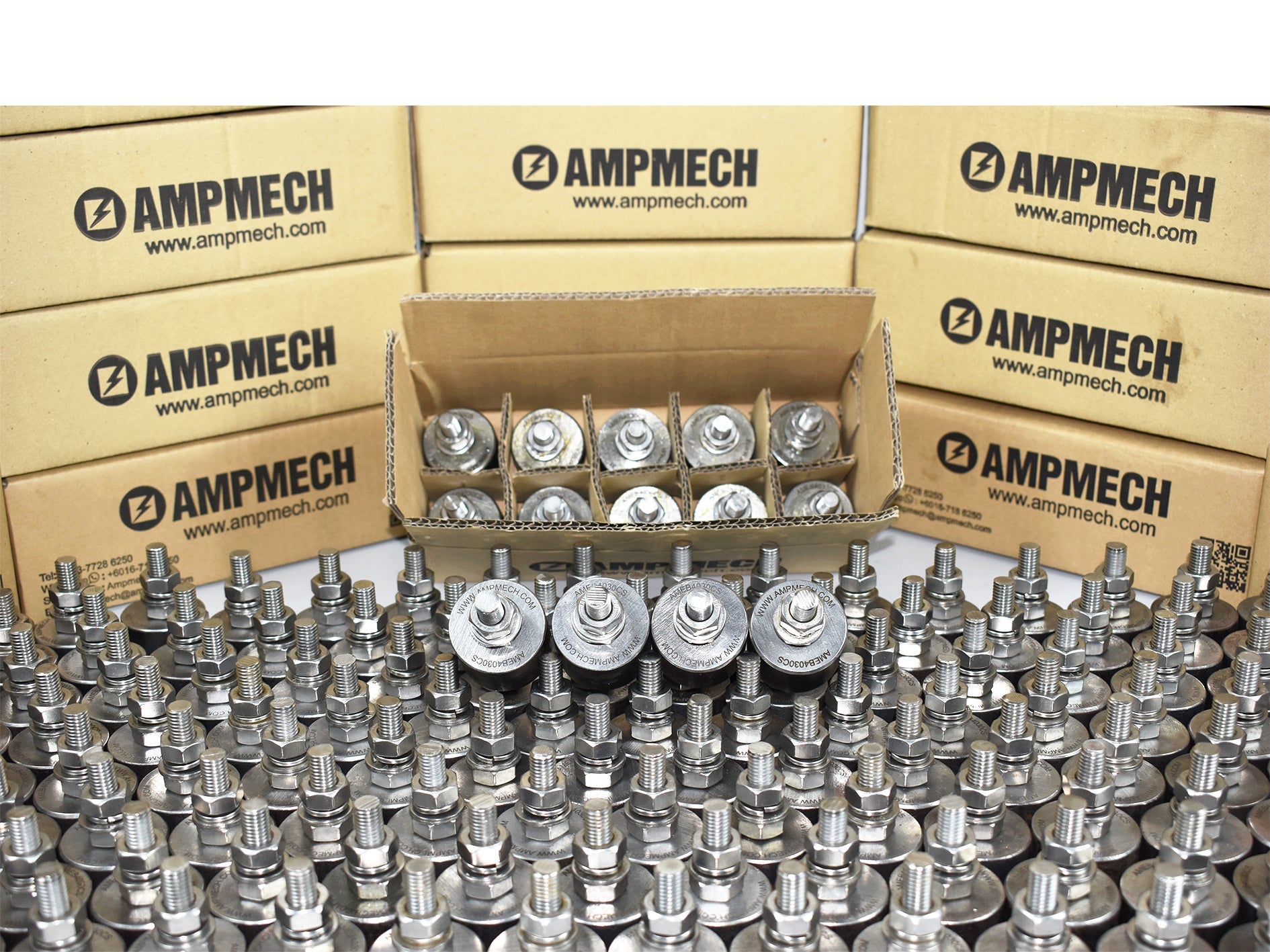 AMEB EARTHING BOSS, KELULI KARBON/ KELULI TAHAN KAKAI, 30MM x 40MMø (10SET)