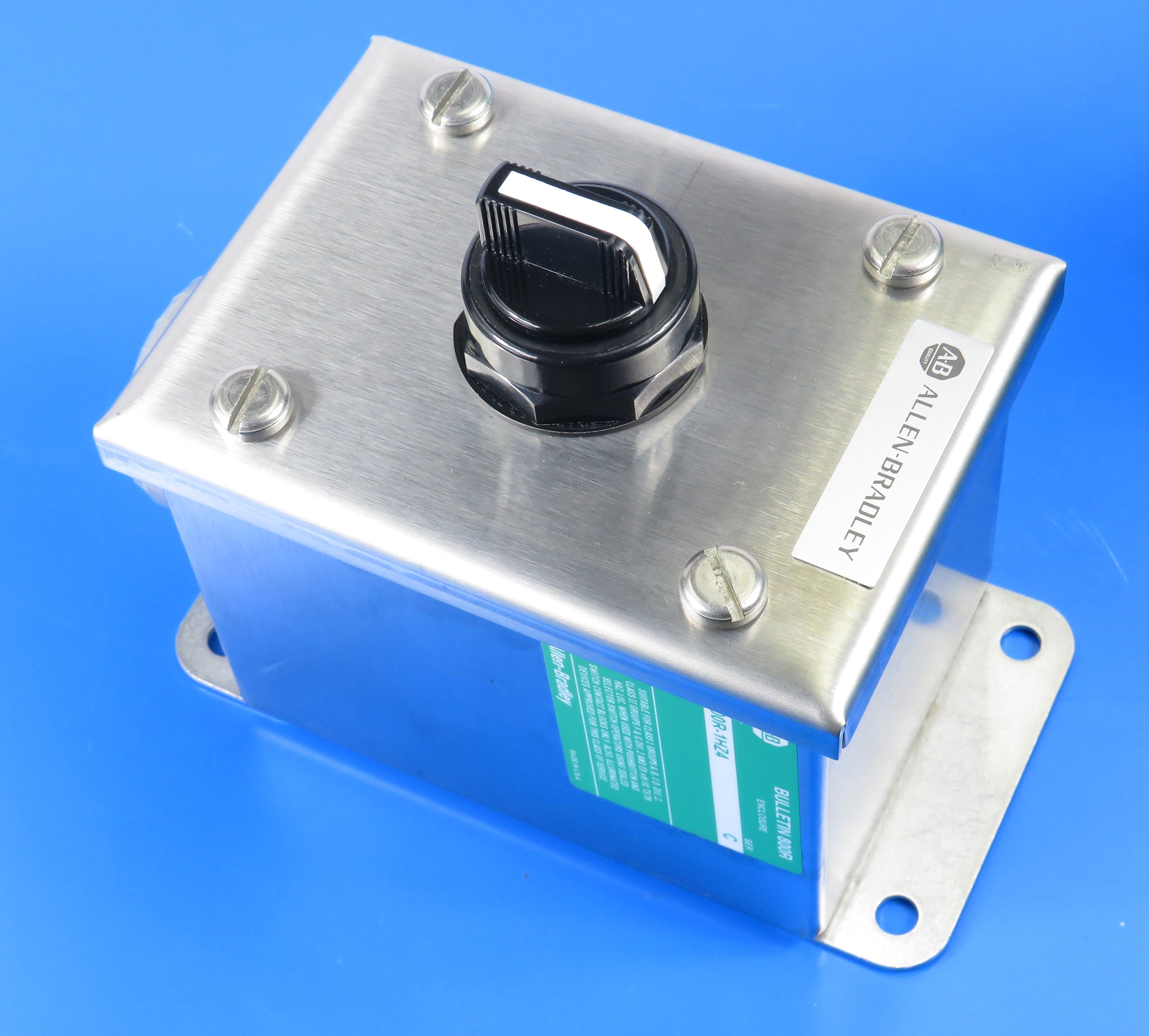 ALLEN BRADLEY PUSH BUTTON, PILOT LIGHT, SWITCH & SS ENCLOSURE