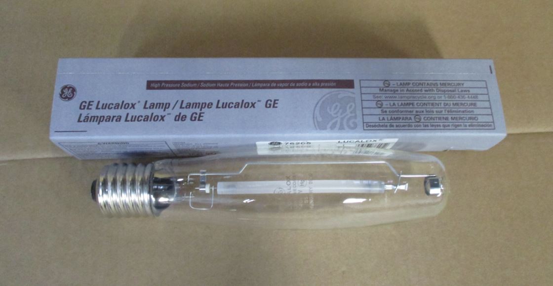 LAMPU SODIUM ED18 TEKANAN TINGGI GE LUCALOX, 400W,LU400/40/H/ECO,76205