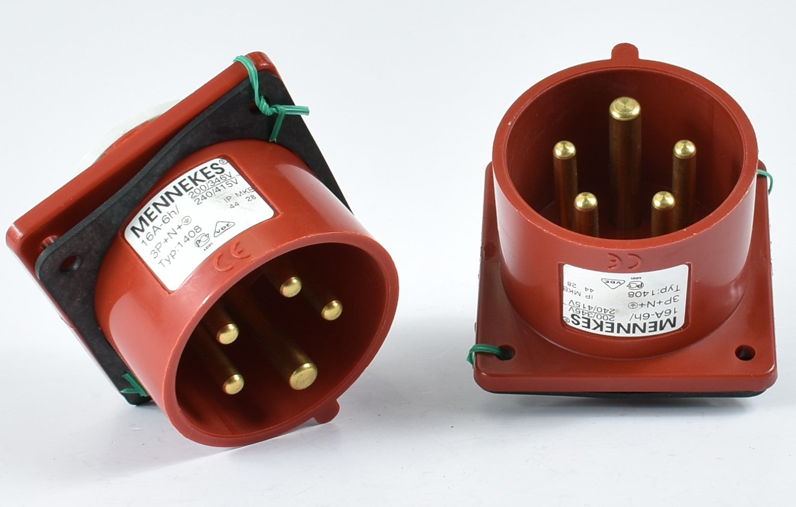 门内克斯湾 1408;面板安装,螺钉端子,16A-5P-415V,IP44