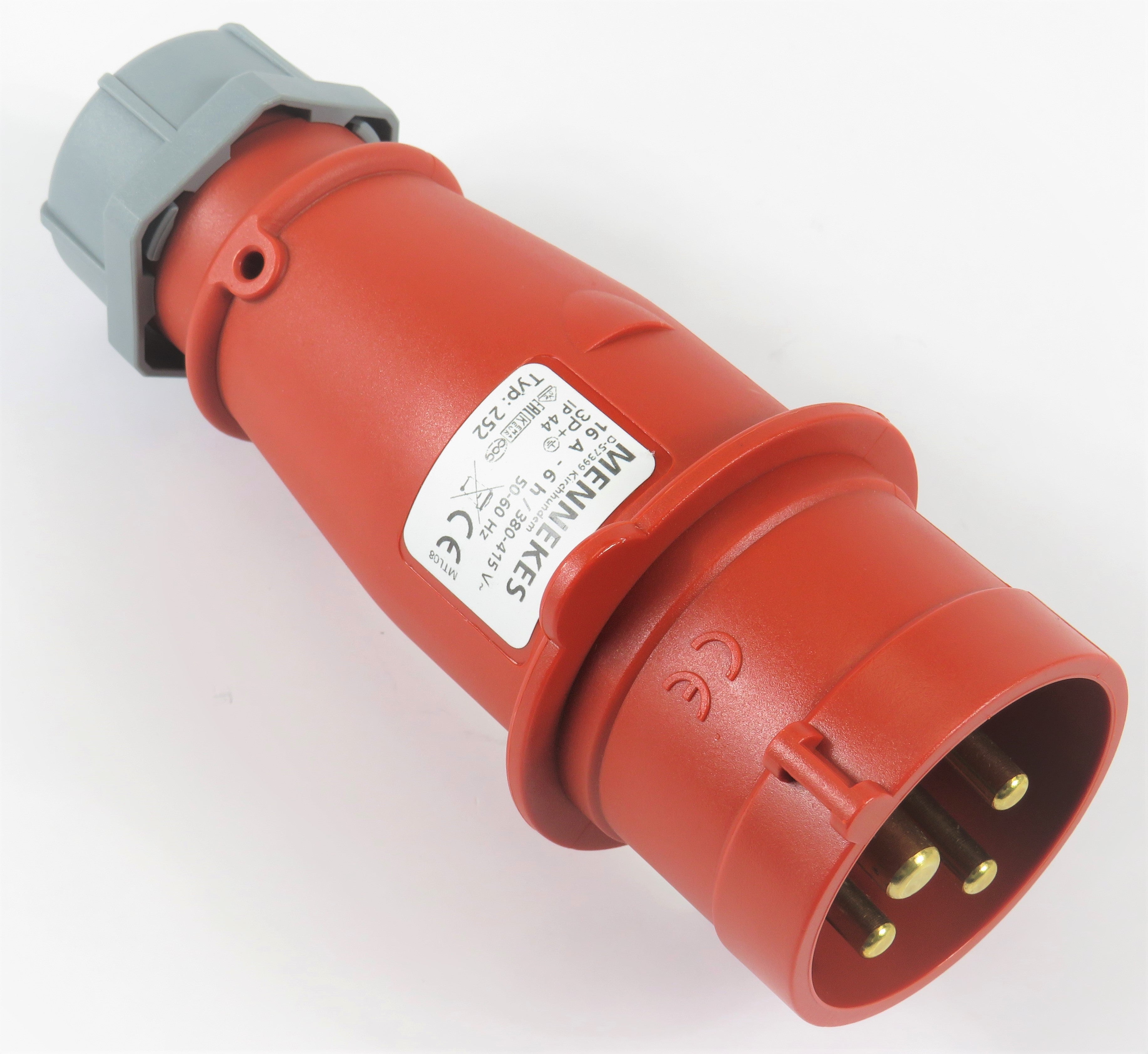 曼奈克斯 252 / 260 插头; 16A-4P-415V/ 32A-3P-230V,IP44