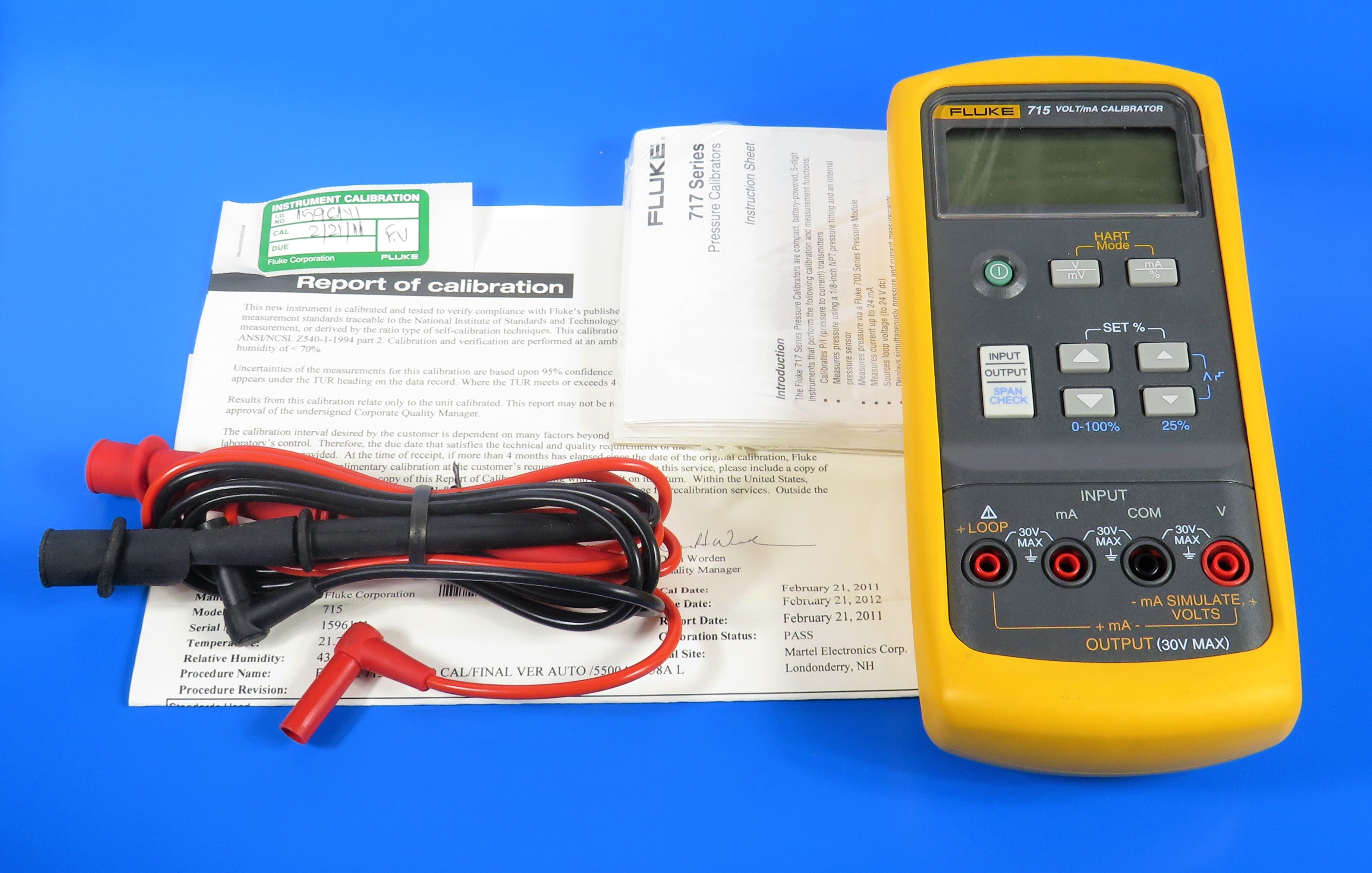 FLUKE-715 电流和电压环路校准器,伏/毫安 - 特别优惠,库存有限