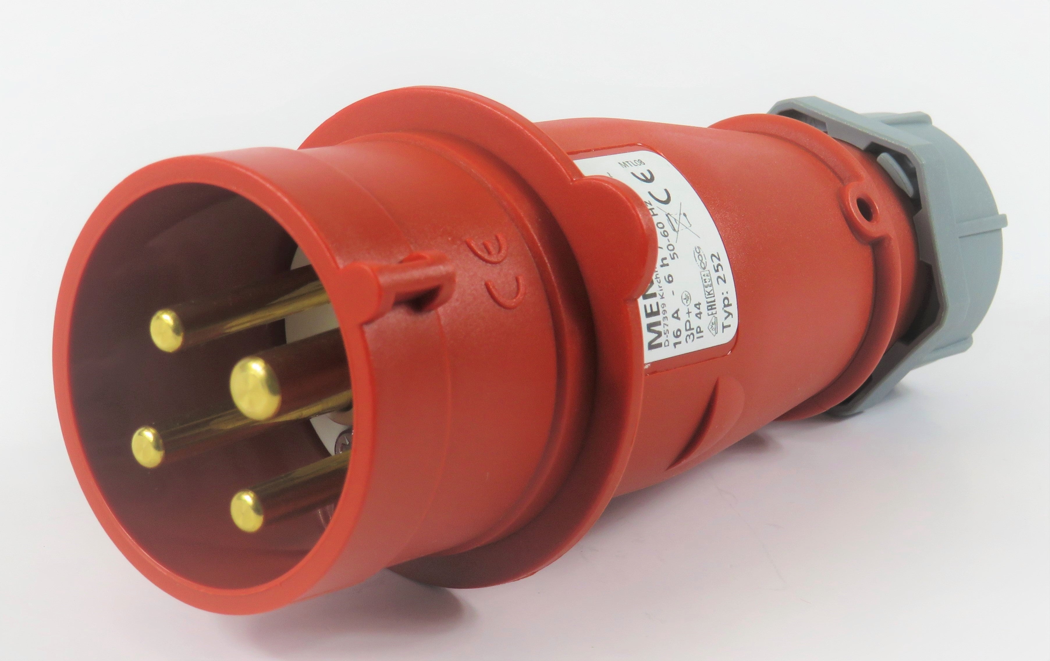 曼奈克斯 252 / 260 插头; 16A-4P-415V/ 32A-3P-230V,IP44