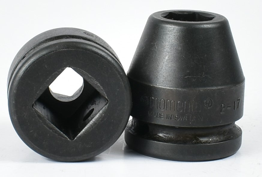 MOMENTO IMPACT SOCKET, FEMALE SQUARE 3/4", 2-17 to 2-30=1 3/16, ISO 9001 & ISO 14001 CERTIFIED