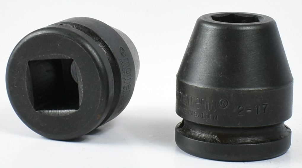 MOMENTO IMPACT SOCKET, FEMALE SQUARE 3/4", 2-17 to 2-30=1 3/16, ISO 9001 & ISO 14001 CERTIFIED