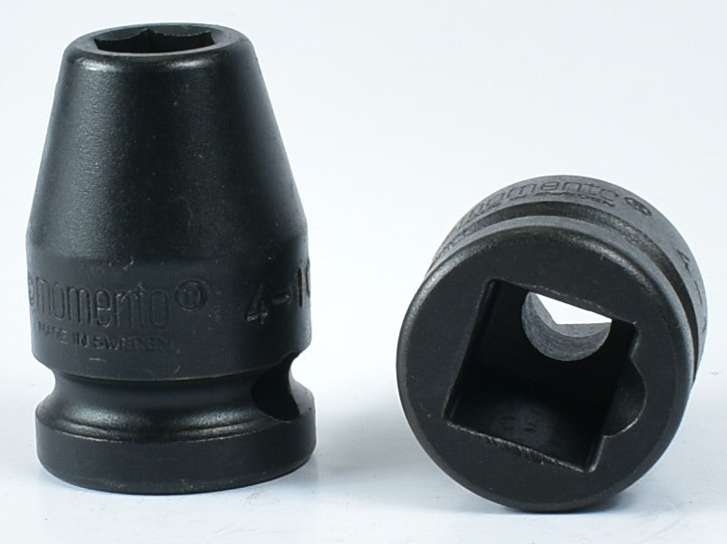 MOMENTO IMPACT SOCKET, 4-10, 4-11, 4-12, 4-13, 4-14, 4-15, 4-16,4-17, 4-18, 4-19=3/4, FEMALE SQUARE 1/2"