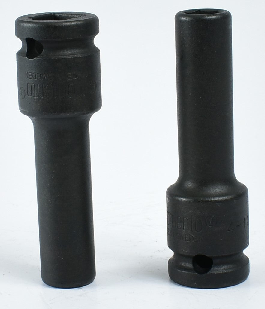 MOMENTO IMPACT SOCKETS, FEMALE SQUARE 1/2", 4-10L, 4-12L TO MT=4_32L, ISO 9001 & ISO 14001 CERTIFIED