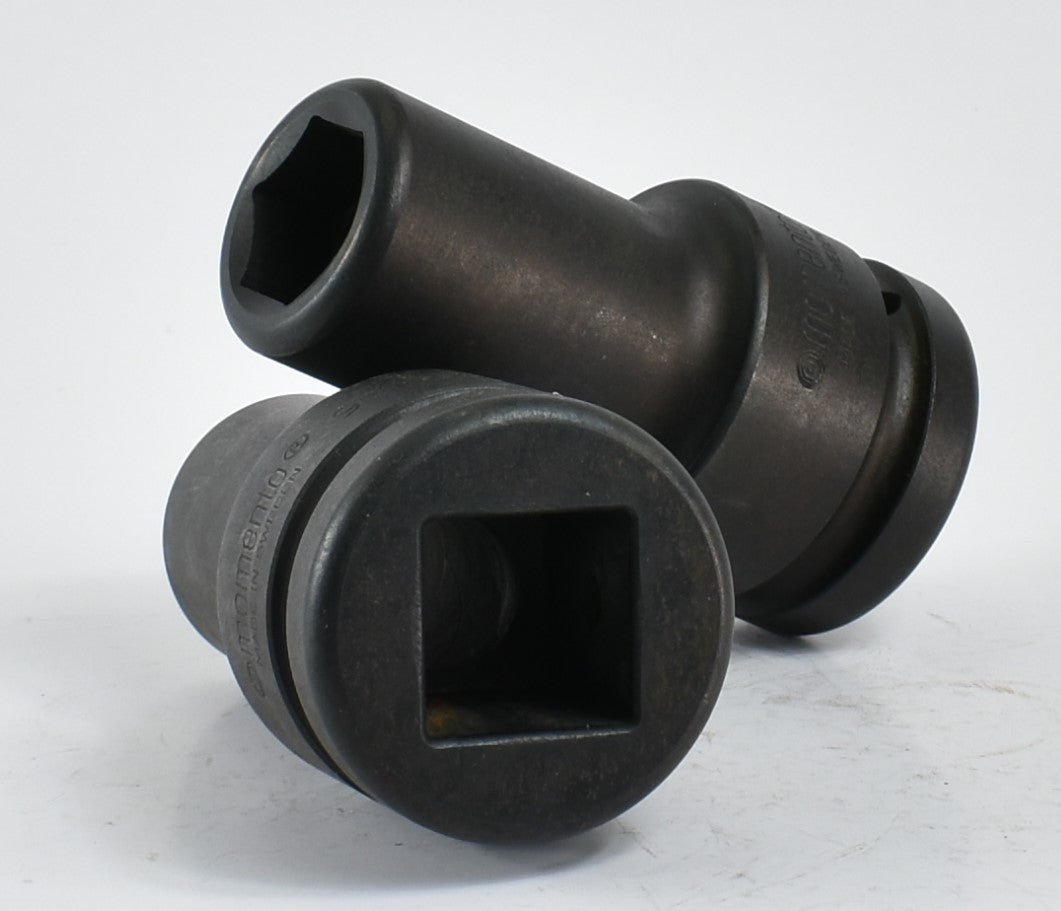 MOMENTO 冲击套筒,9-24L、9-27=1 1/16L、9-30=1 3/16L、9-32L、9-33L 至 9-46=1 13/16L,内螺纹方形 1"