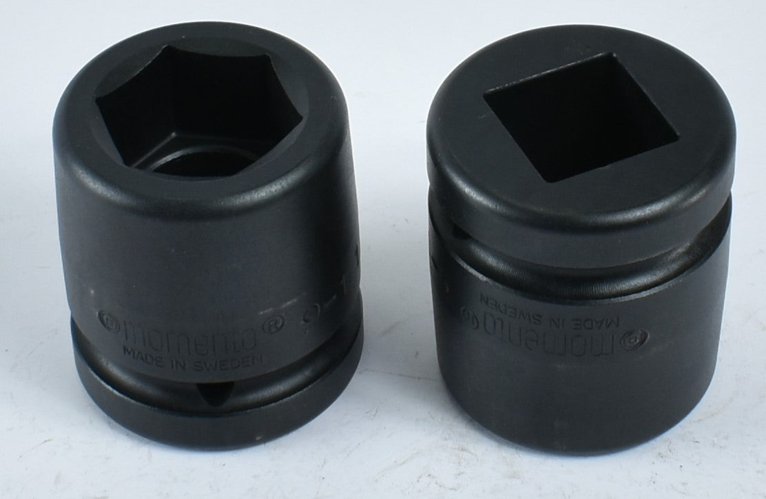 MOMENTO IMPACT SOCKETS, 9-1 1/4, 9-1 1/8, 9-1 3/4, 9-1 5/16, 9-1 7/8, 9-2 3/16, FEMALE SQUARE 1"