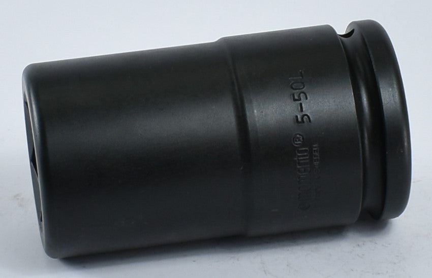 MOMENTO IMPACT SOCKETS, 5-50L, 5-55L, 5-65=2 9/16L, FEMALE SQUARE 1 1/2", ISO 9001 & ISO 14001 CERTIFIED