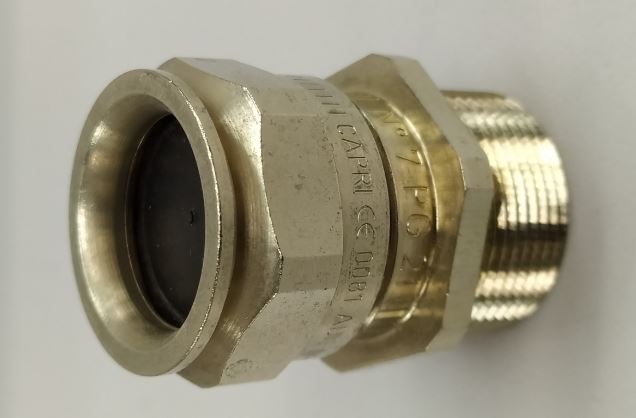 EATON /CAPRI EXD, EX CABLE GLAND, ADE1F2, M20/M25/M32/M40, NICKEL PLATED BRASS, FOR UNARMOURED CABLE