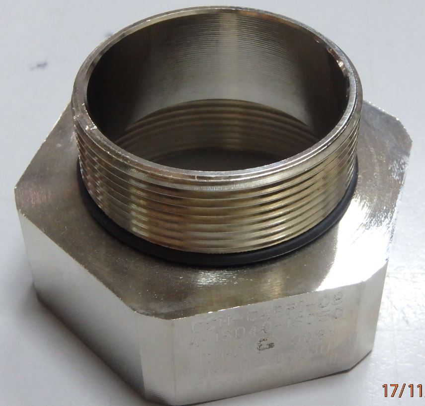 EATON / CAPRI EXD & EXE ADAPTOR, 741624 / 741354 / 741084 / 740814 / 740544, NICKEL PLATED BRASS