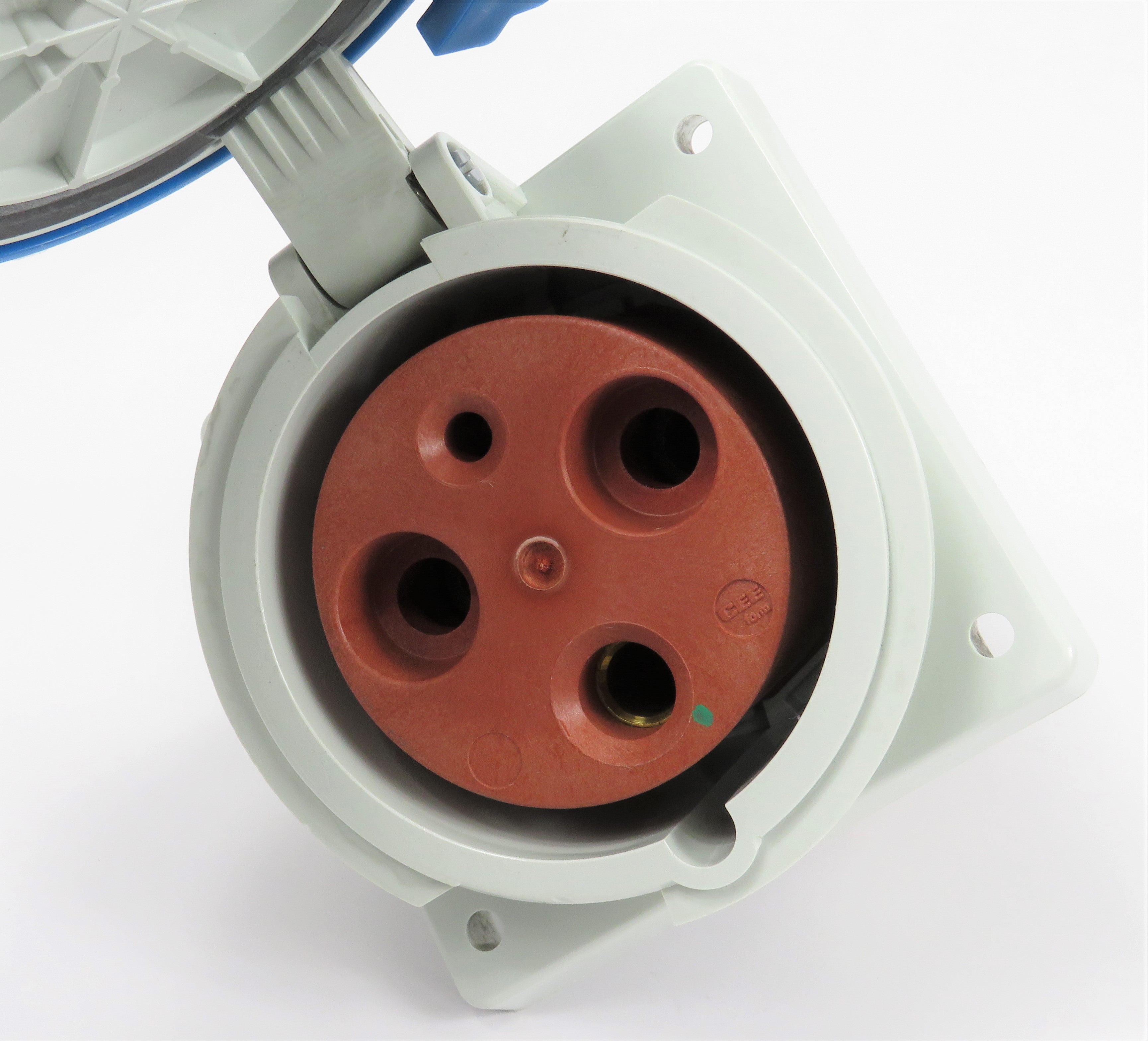 MENNEKES RECEPTACLE 3575, PANEL MOUNT, SCREW TERMINALS, 125A-3P-230V, IP67