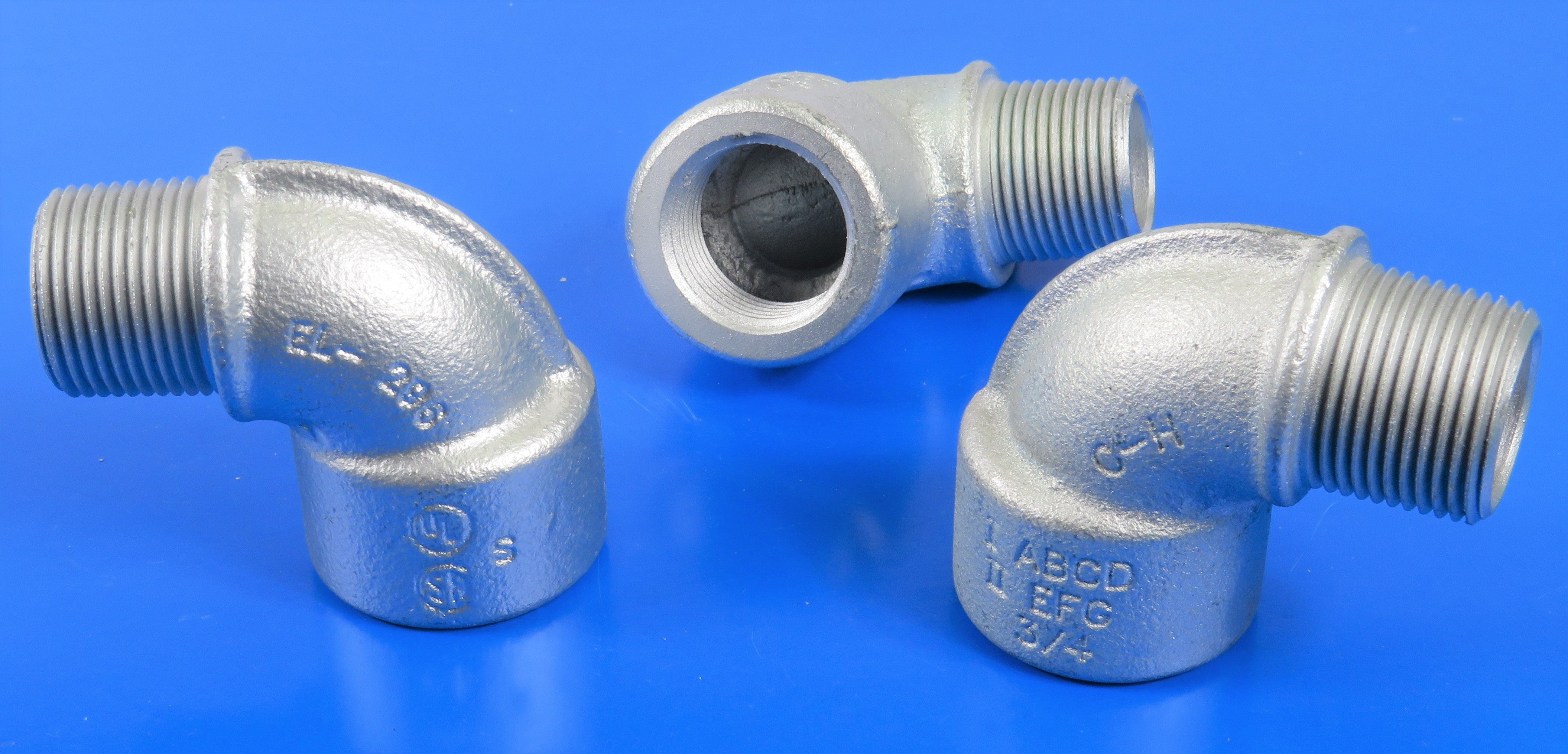 CROUSE-HINDS/ EATON NEC EX 90 DEG ELBOW, FERALOY IRON ALLOY, EL19/ EL296