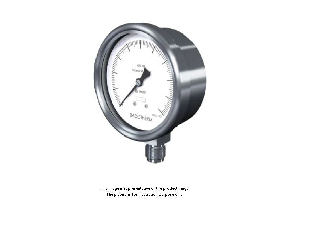 BADOTHERM GAUGE, PRESSURE, BDT18/A , BDT20/A, BDT21/A , TYPE A BOTTOM CONNECTION