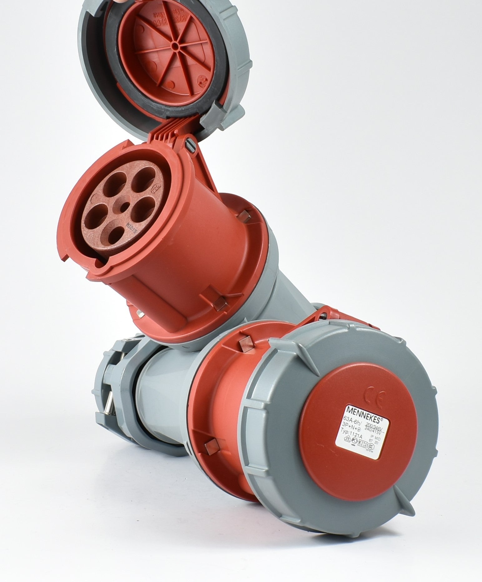 Mennekes CEE 连接器 1121；带软触点的 POWERTOP 63A-5P-415V，IP67