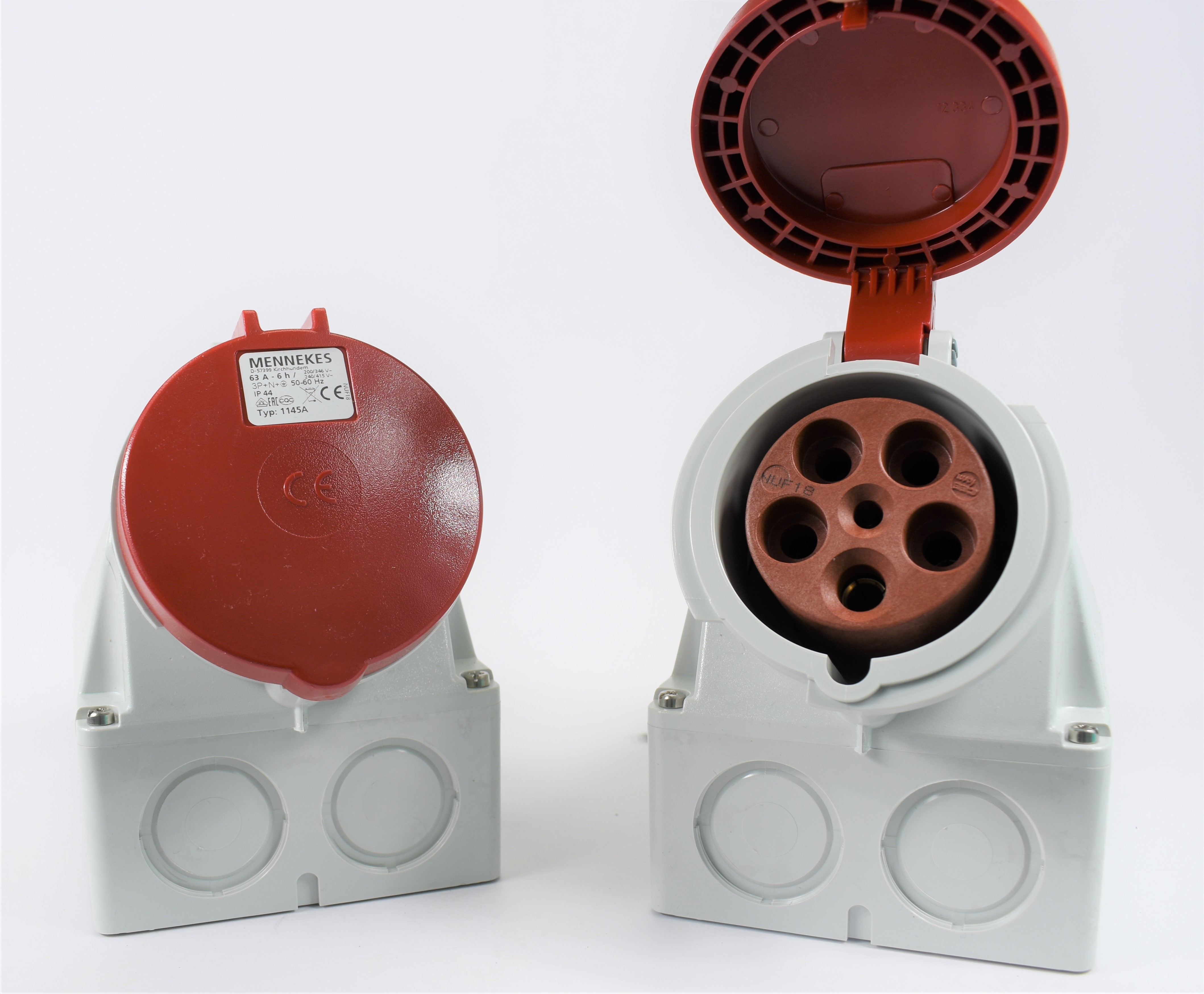 Mennekes 插座 1145 插座；壁挂式MT，63A-5P-415V，IP44