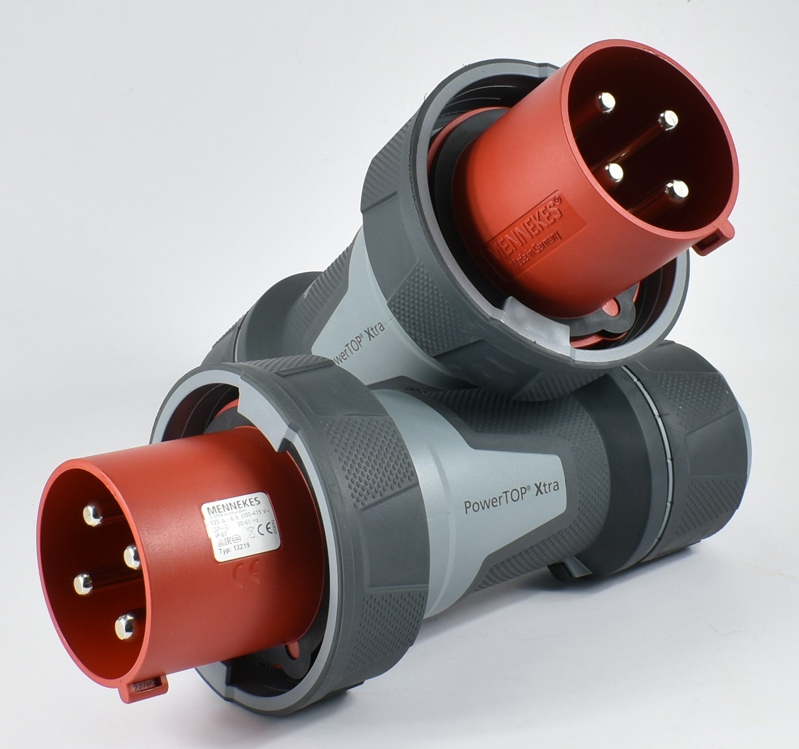 曼奈克斯 13219/ 13225 插头；顶部电源 XTRA，125A-4P-415V / 125A-5P-415V，IP67
