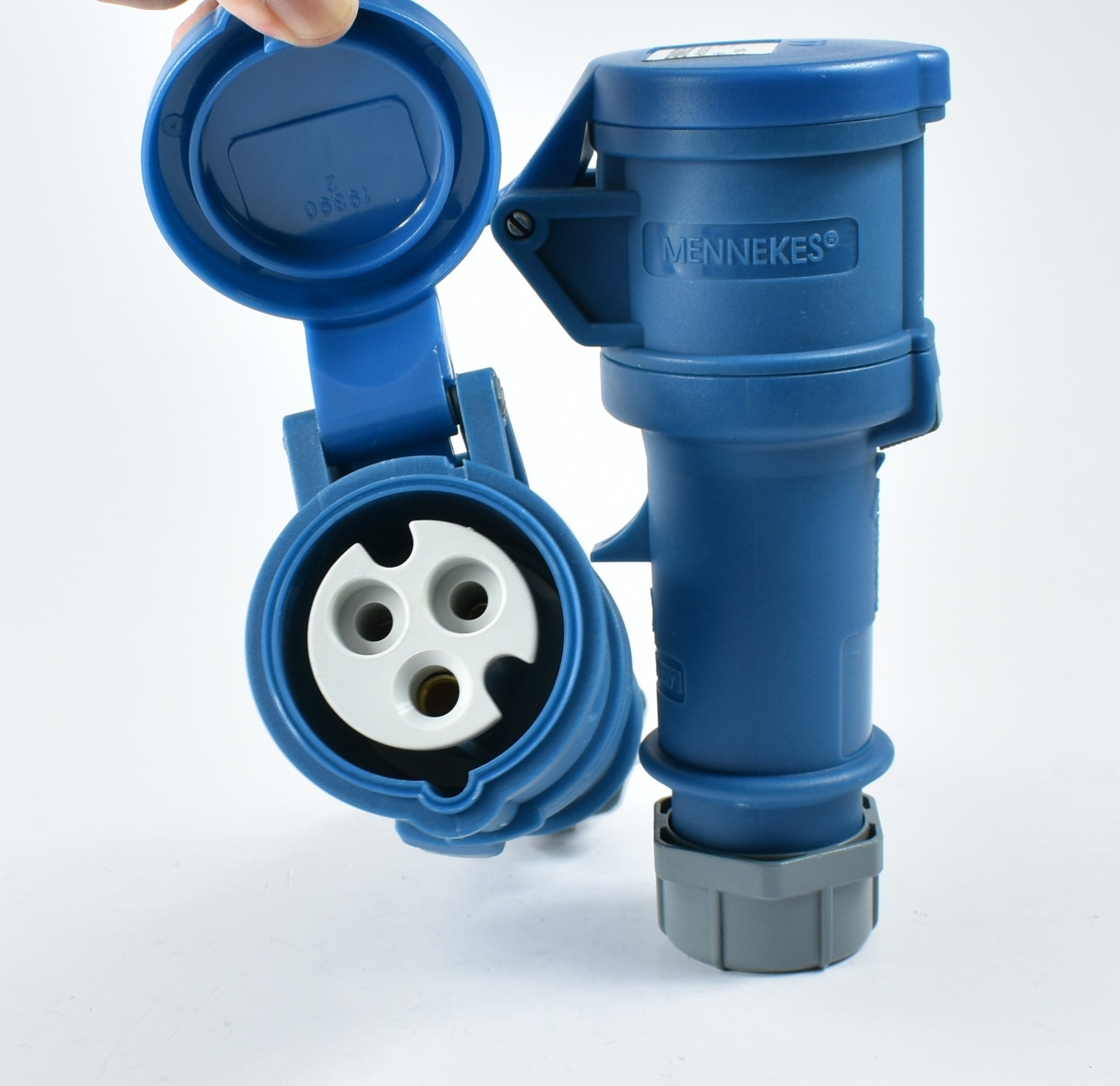 MENNEKES CONNECTOR 16/ 180A/ 194A; PRO-TOP II WITH CABLE SLEEVE, 32A-5P-415V/ 16A-3P-230V/ 16A-4P-415V , IP44