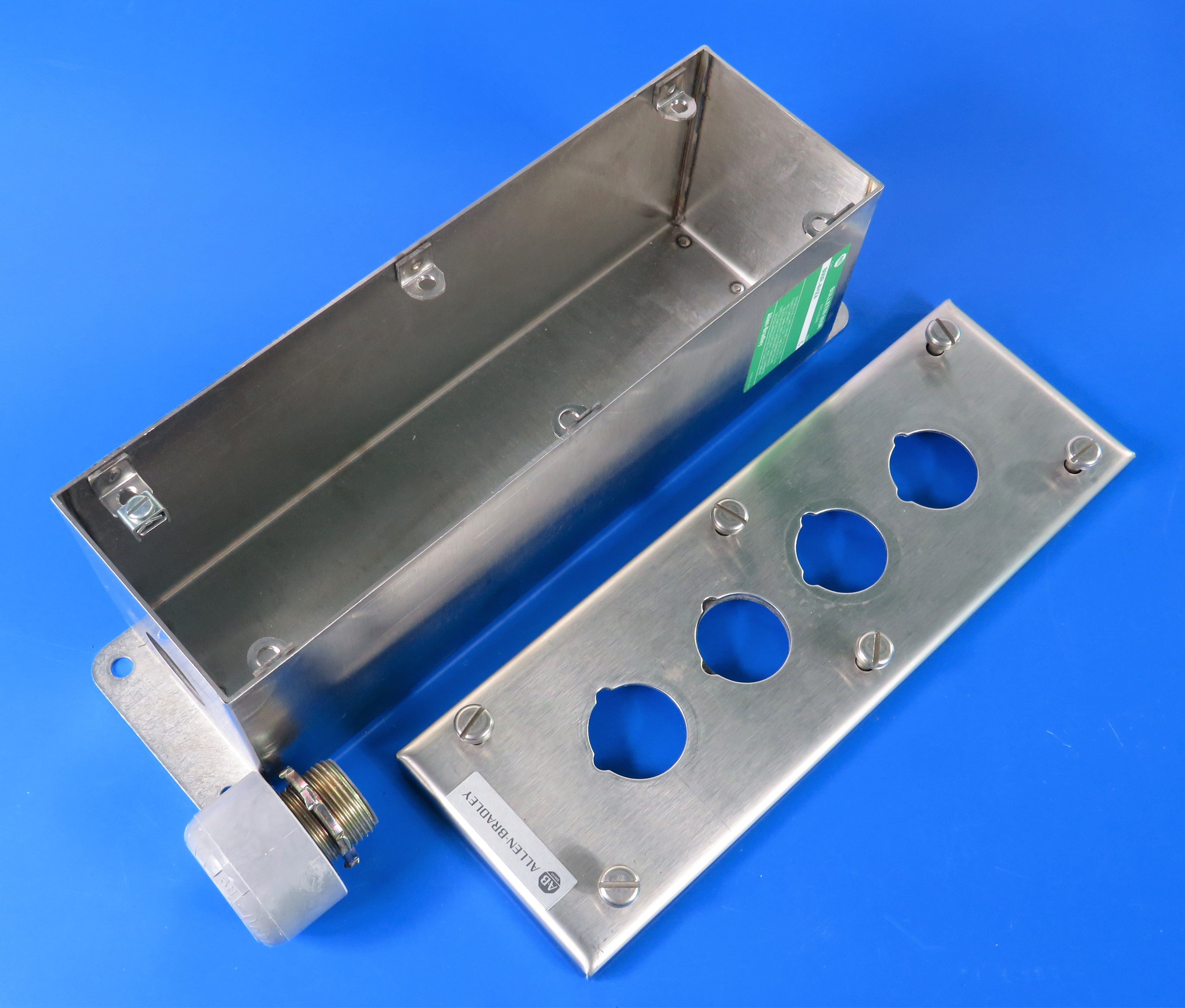 ALLEN BRADLEY/ ROCKWELL PUSH BUTTON ENCLOSURE, SS, 800R-1HZ4/ 2HZ4/ 3HZ4/ 4HZ4/ 5HZ4/ 6HZ4