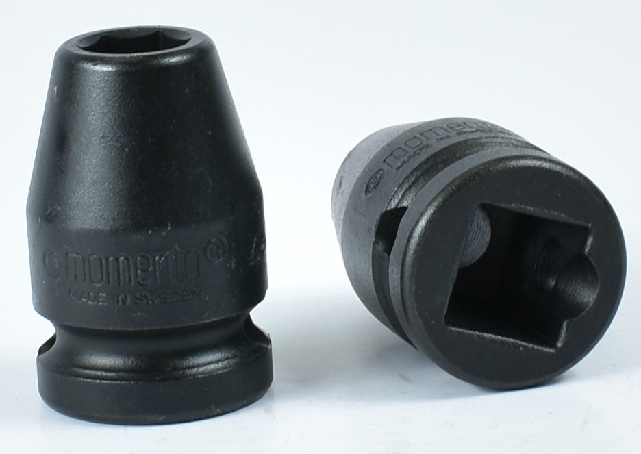 MOMENTO 冲击套筒，4-10, 4-11, 4-12, 4-13, 4-14, 4-15, 4-16,4-17, 4-18, 4-19=​​3/4，内螺纹方形1/2"