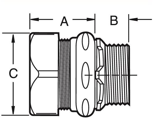 CROUSE-HINDS/ EATON NEC EX 非绝缘，90° LT5090 (1/2")，直式 LT75 (3/4")