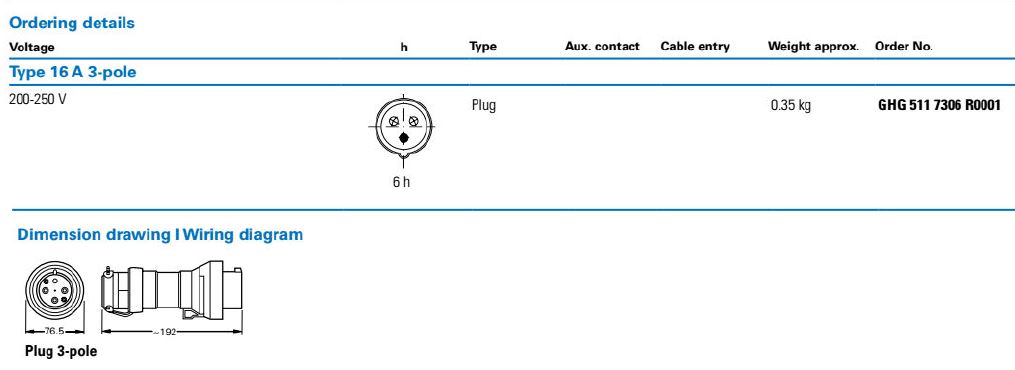 CEAG / EATON IEC EX-PLUG/ EX-耦合器，16A-3P-240V