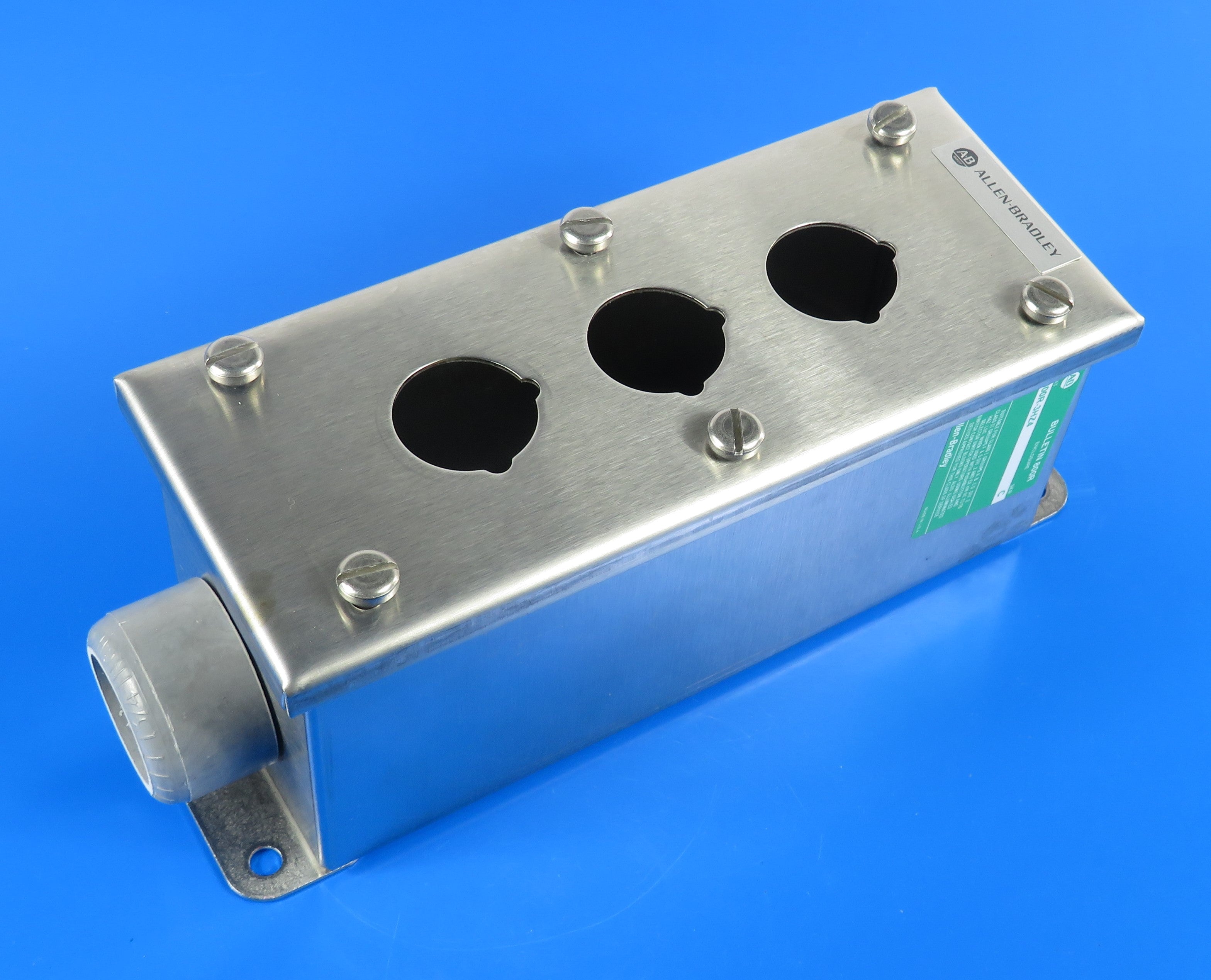 ALLEN BRADLEY/ ROCKWELL PUSH BUTTON ENCLOSURE, SS, 800R-1HZ4/ 2HZ4/ 3HZ4/ 4HZ4/ 5HZ4/ 6HZ4