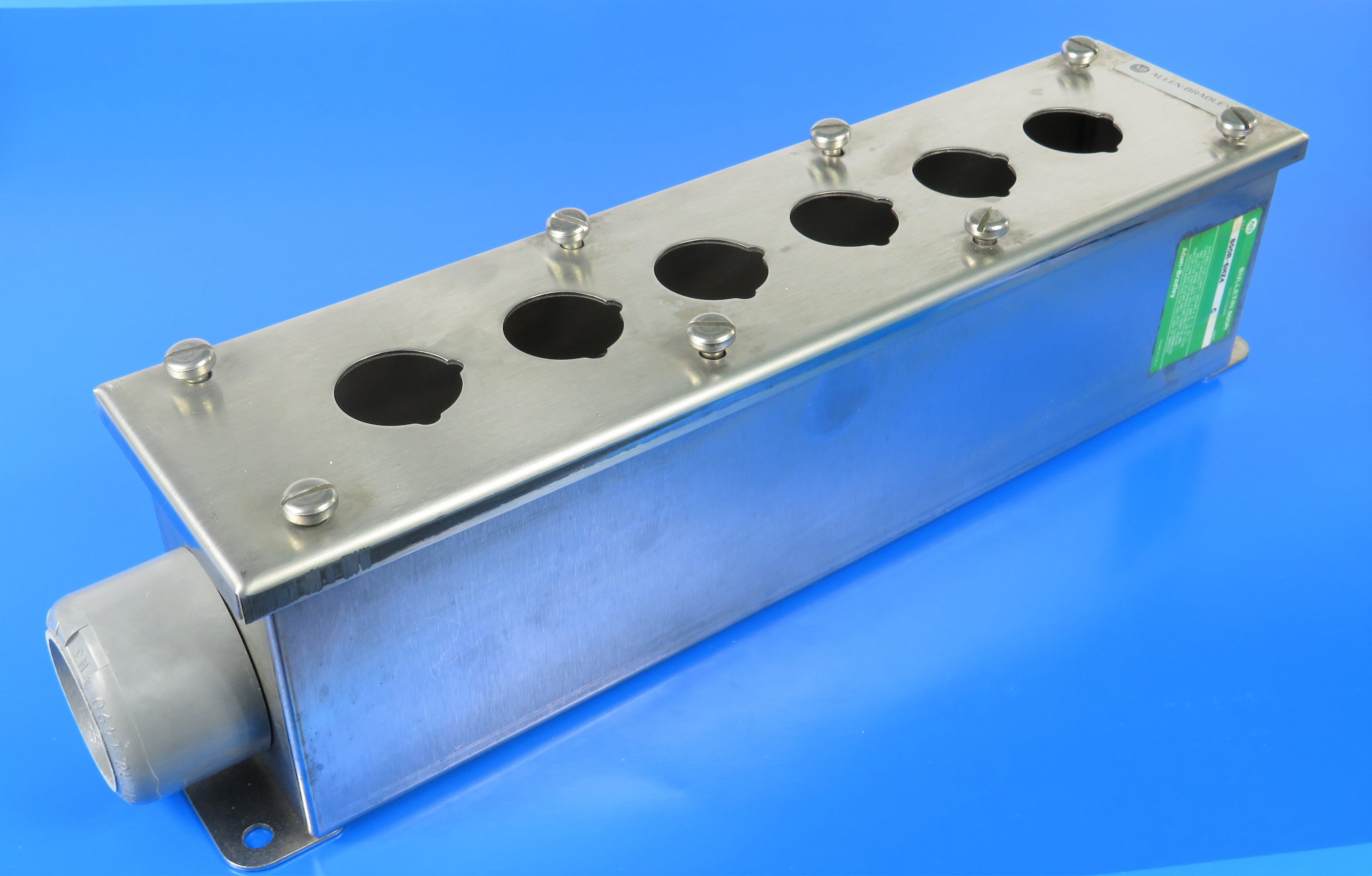 ALLEN BRADLEY/ ROCKWELL PUSH BUTTON ENCLOSURE, SS, 800R-1HZ4/ 2HZ4/ 3HZ4/ 4HZ4/ 5HZ4/ 6HZ4