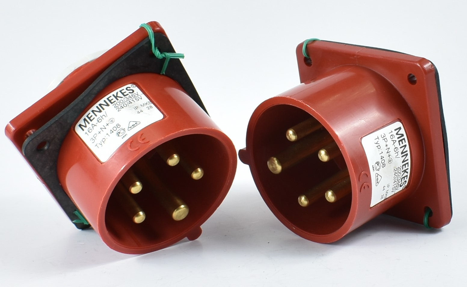 门内克斯湾 1408；面板安装，螺钉端子，16A-5P-415V，IP44