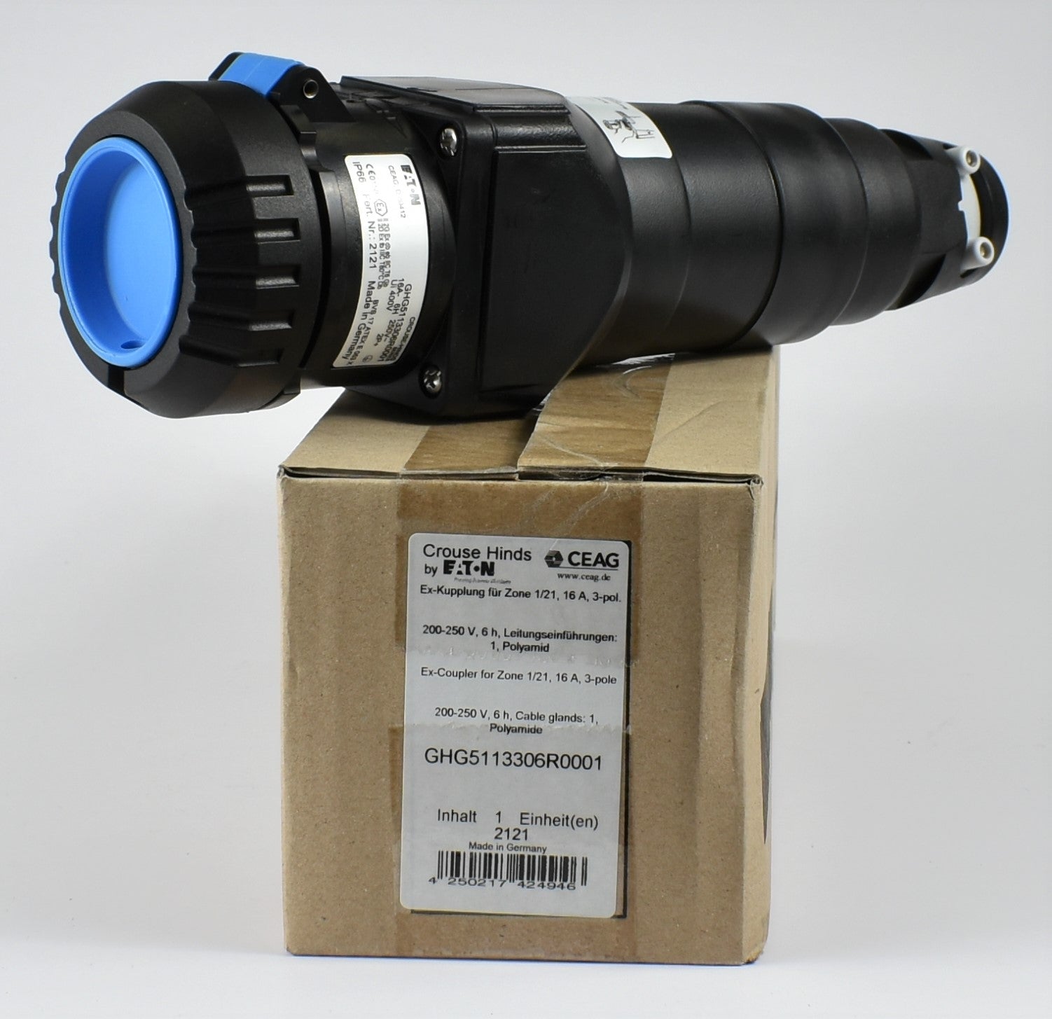 CEAG / EATON IEC EX-PLUG/ EX-耦合器，16A-3P-240V