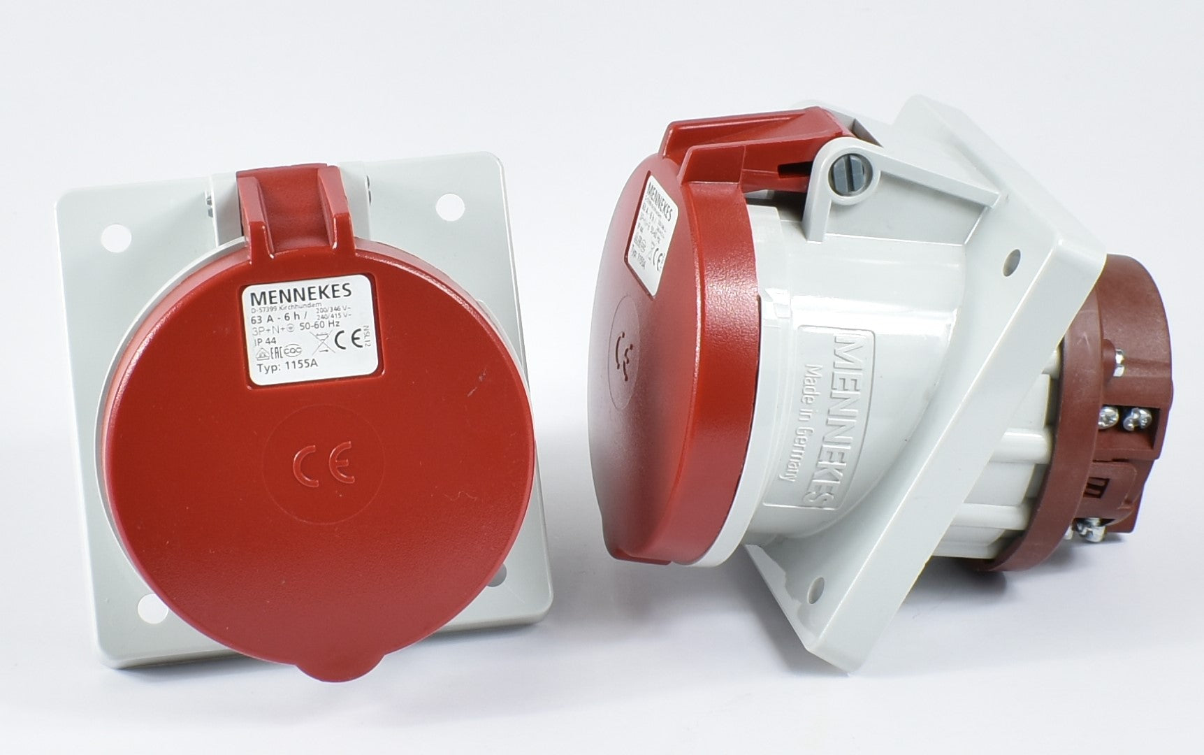 Mennekes 插座 1155 插座；面板安装，63A-5P-415V，IP44