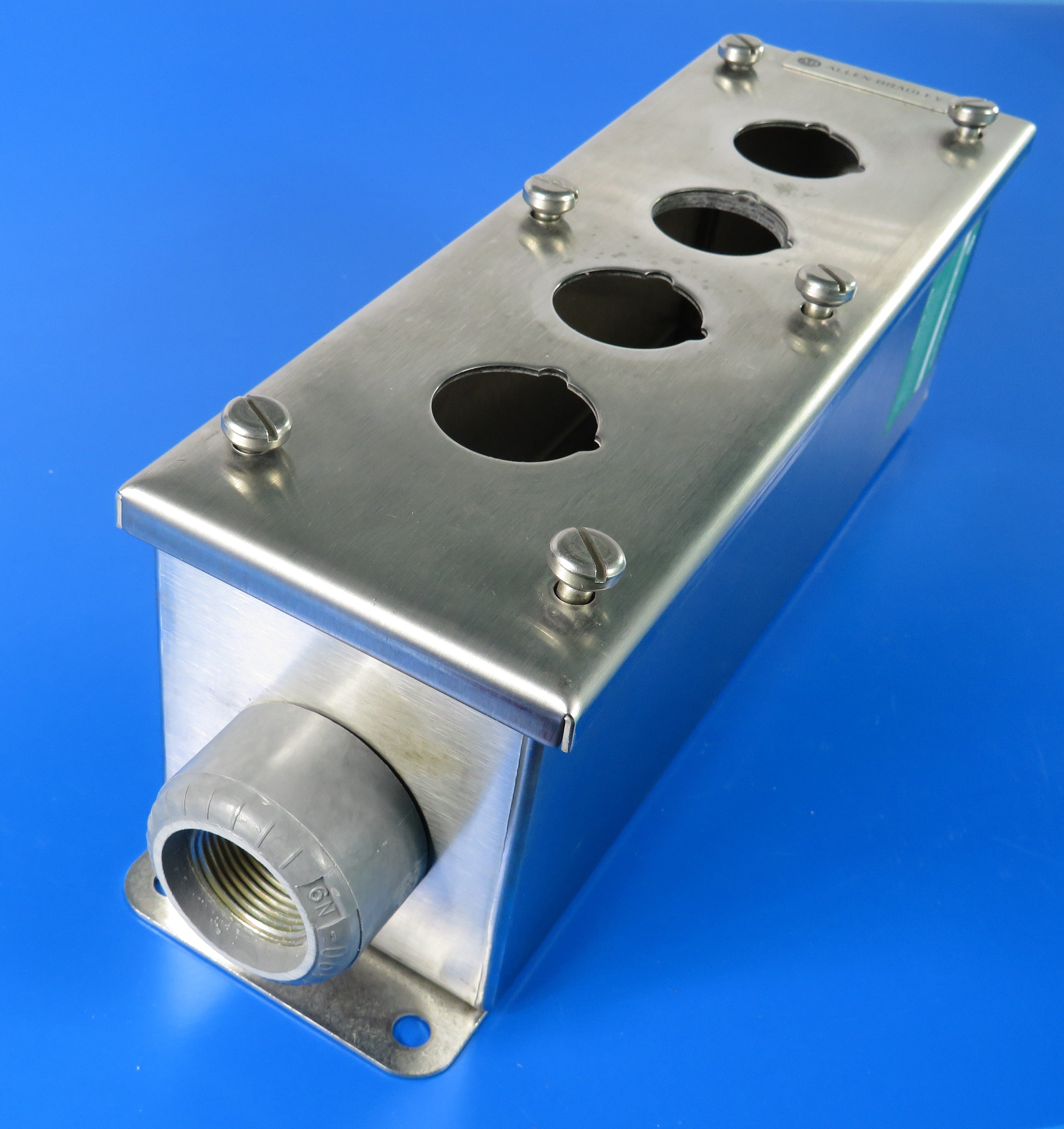 ALLEN BRADLEY/ ROCKWELL PUSH BUTTON ENCLOSURE, SS, 800R-1HZ4/ 2HZ4/ 3HZ4/ 4HZ4/ 5HZ4/ 6HZ4