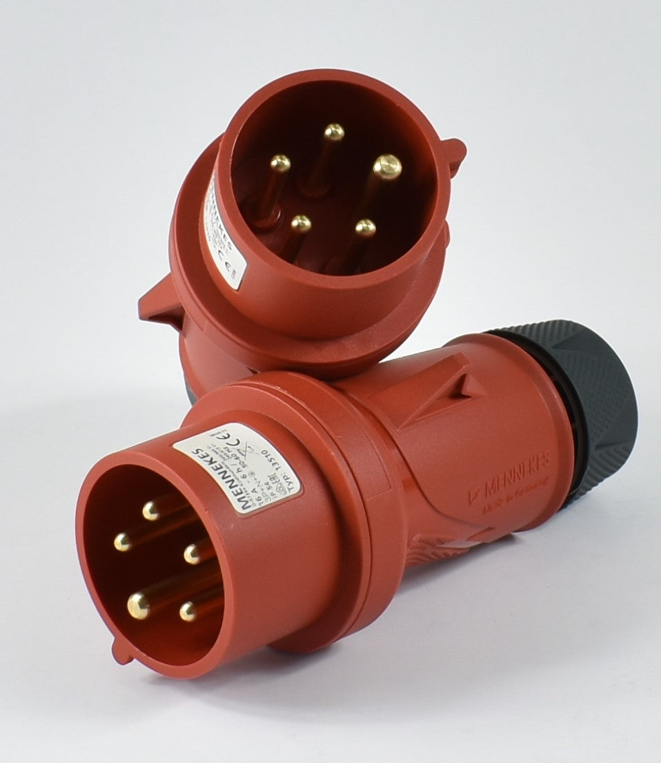 Mennekes 插头 13510、POWERTOP XTRA、ERGOCONTACT； 16A-5P-415V，IP44