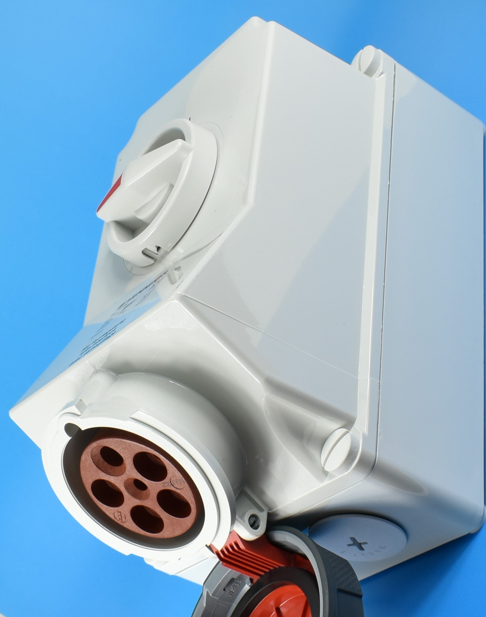 Mennekes 开关和联锁 5110/ 5113 插座；壁挂式，63A-4P-415V / 63A-5P-415V，IP67