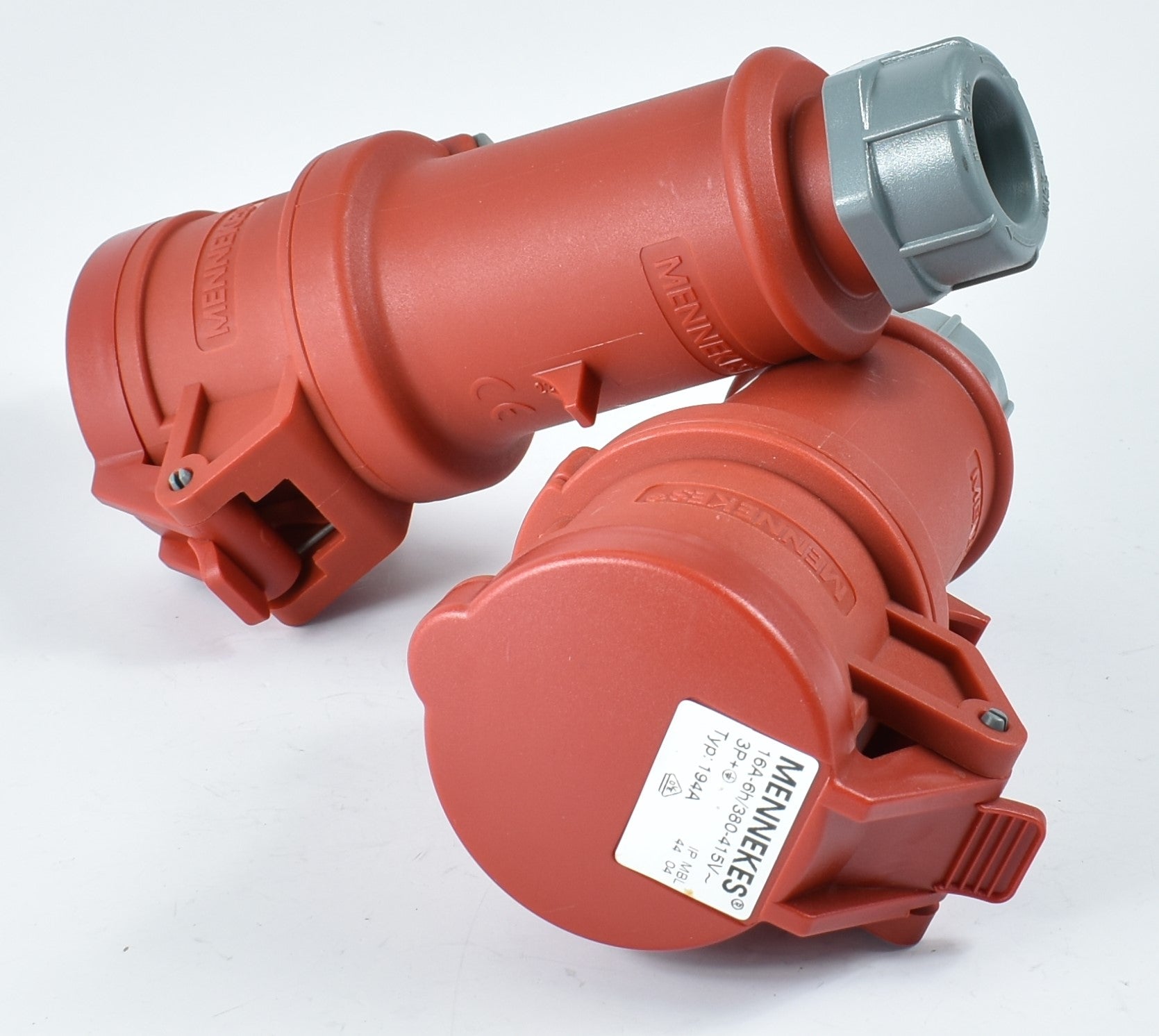 MENNEKES CONNECTOR 16/ 180A/ 194A; PRO-TOP II WITH CABLE SLEEVE, 32A-5P-415V/ 16A-3P-230V/ 16A-4P-415V , IP44