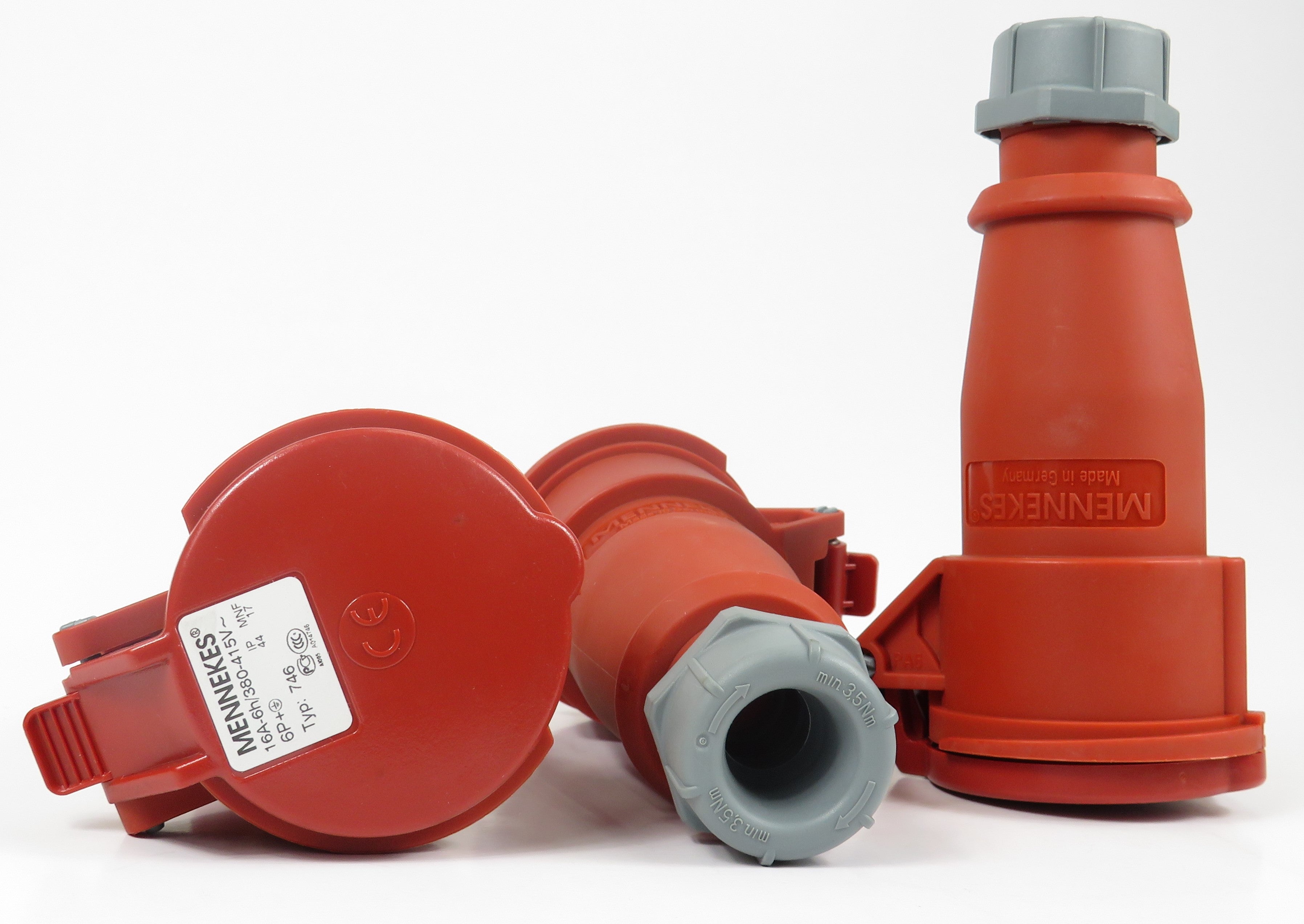 MENNEKES CONNECTOR 746; SCREW TERMINALS, 16A-7P-400V, IP44