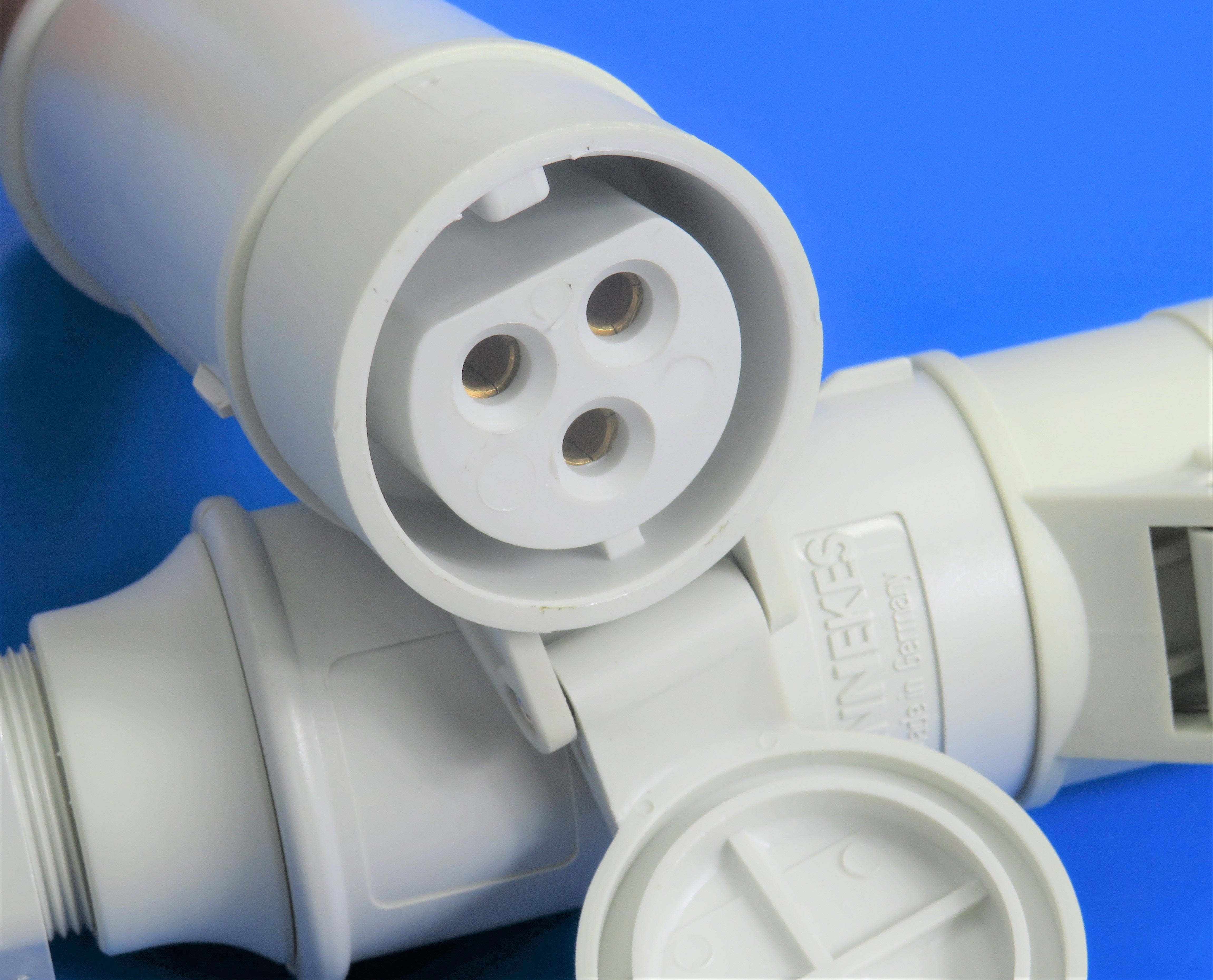 MENNEKES CONNECTOR 714/ 715; SCREW TERMINALS, 16A-3P, 20-25V/ 16A-3P-50V, IP44