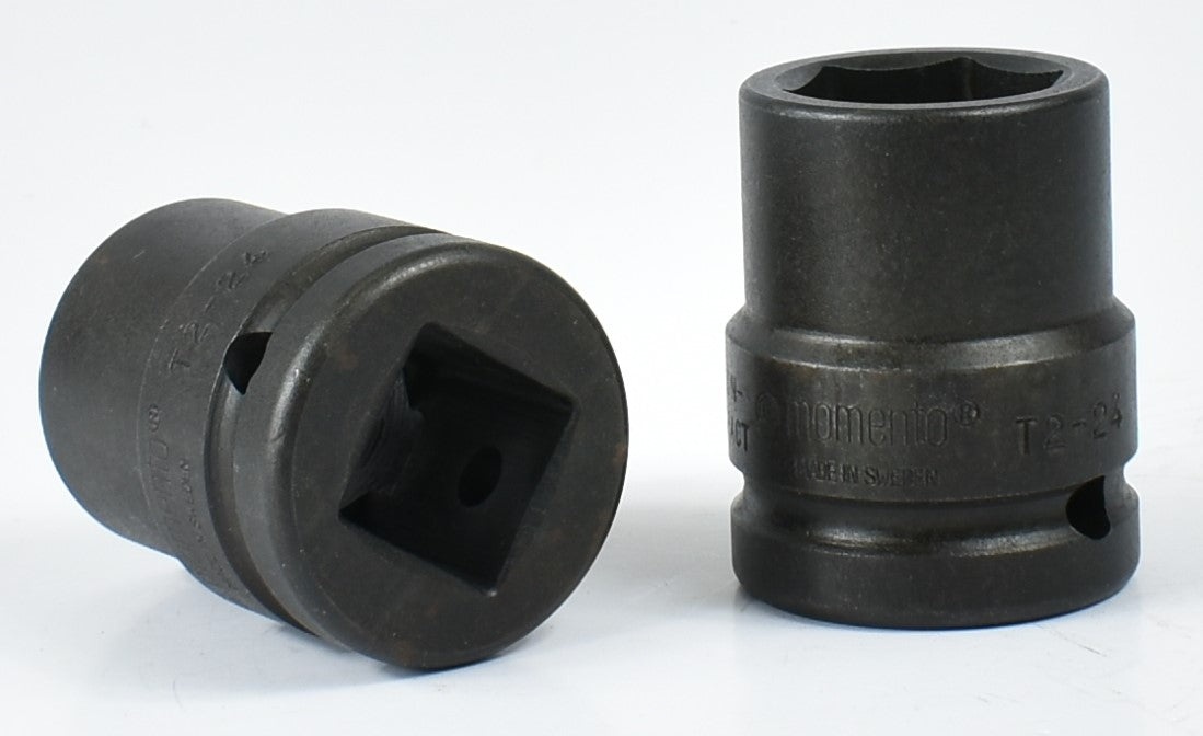 MOMENTO 薄壁电源插座，T2-24，母方 3/4"，驱动端代码 2，已通过 ISO 9001 和 ISO 14001 认证