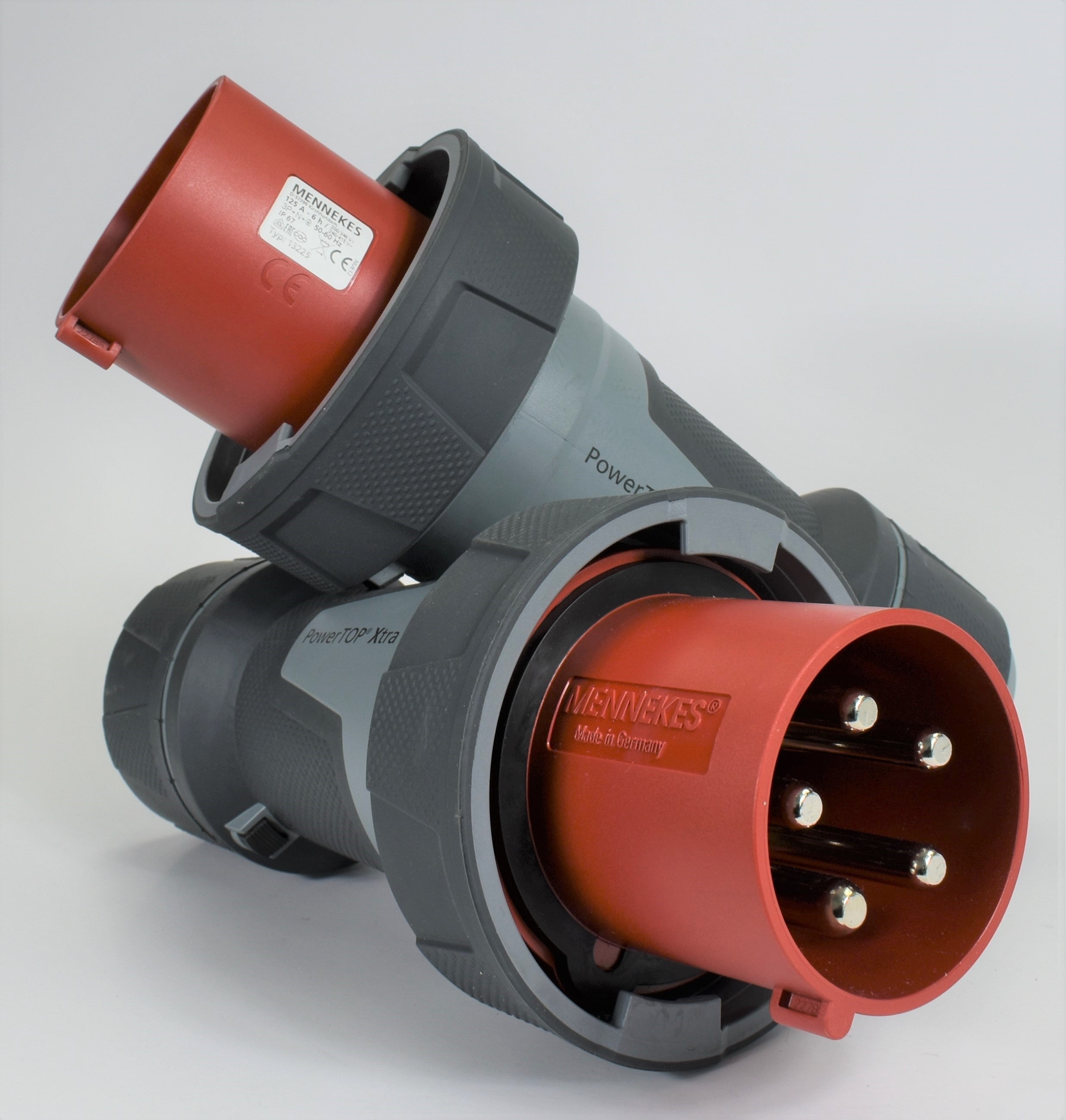 曼奈克斯 13219/ 13225 插头；顶部电源 XTRA，125A-4P-415V / 125A-5P-415V，IP67