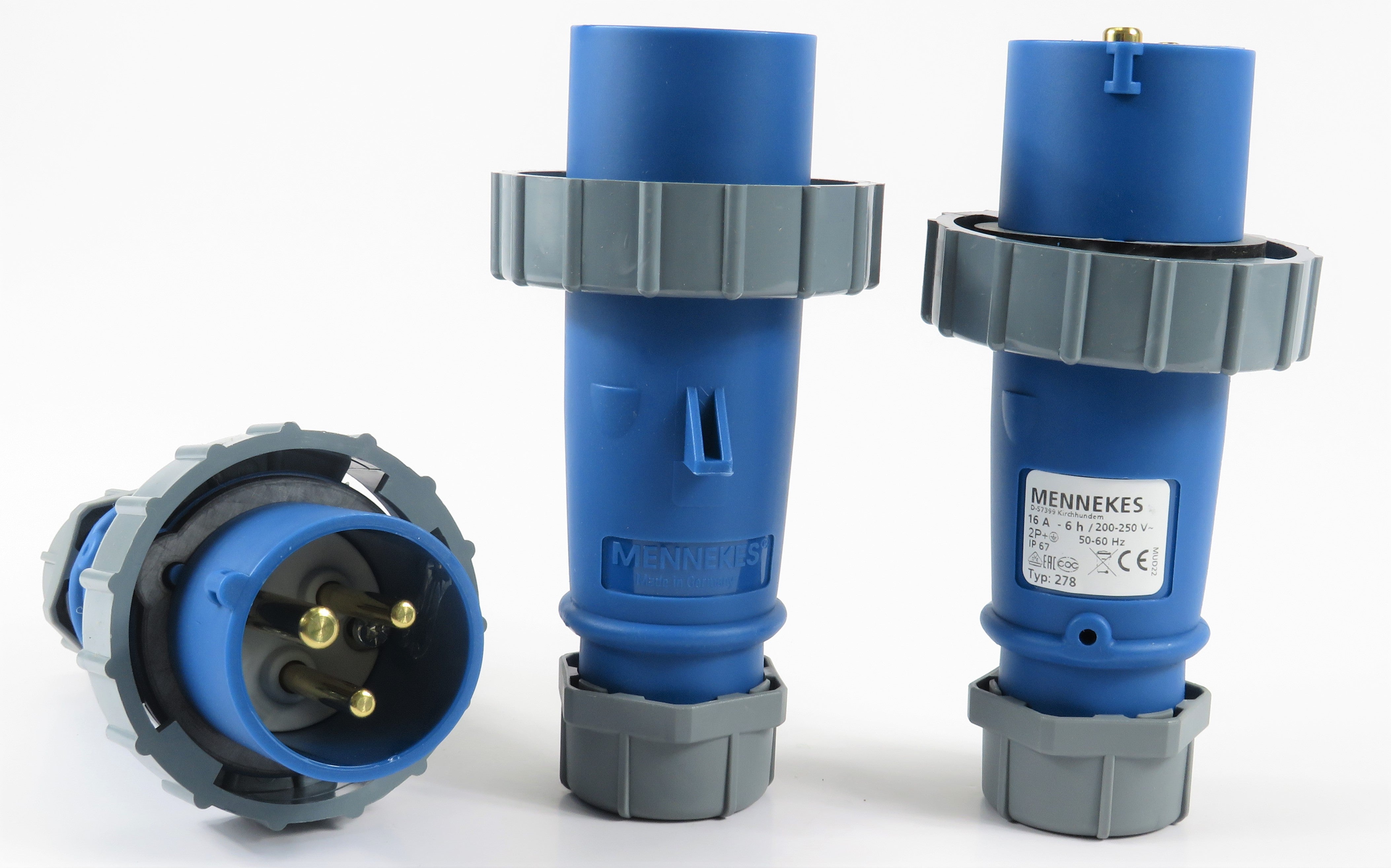 曼奈克斯 278/ 290/ 300 插头，16A-3P-230V/ 32A-3P-230V / 32A-5P-415V，IP67